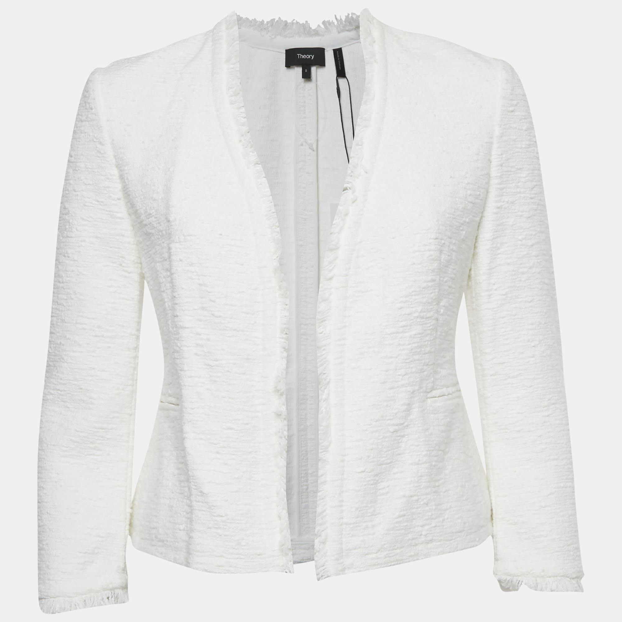 Pre Owned كارديجان نَظَرِيَّة كحلي أزرق/أبيض مخطط �متوسط الحجم