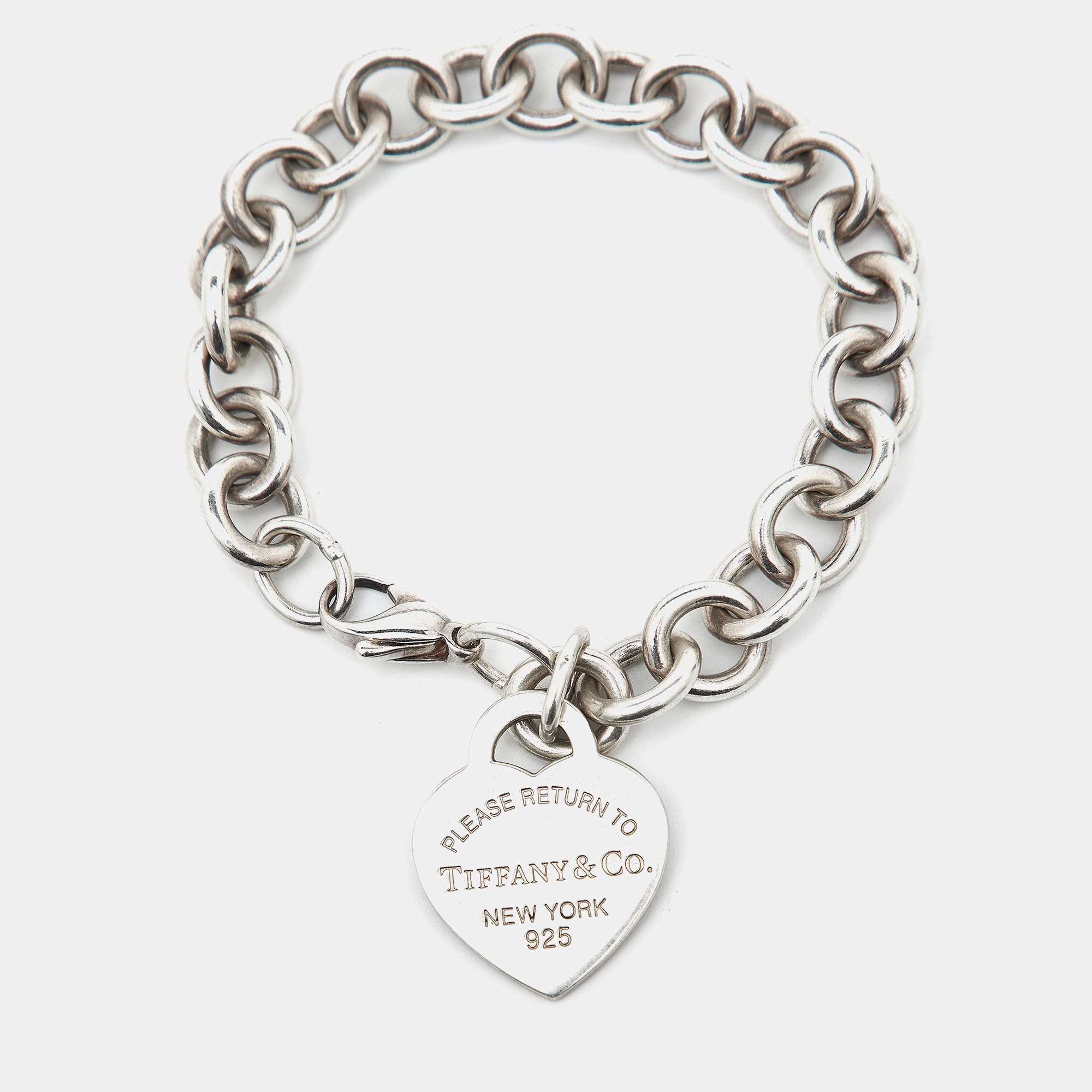 Tiffany & Co. Return to Tiffany Sterling Silver Heart Tag Bracelet