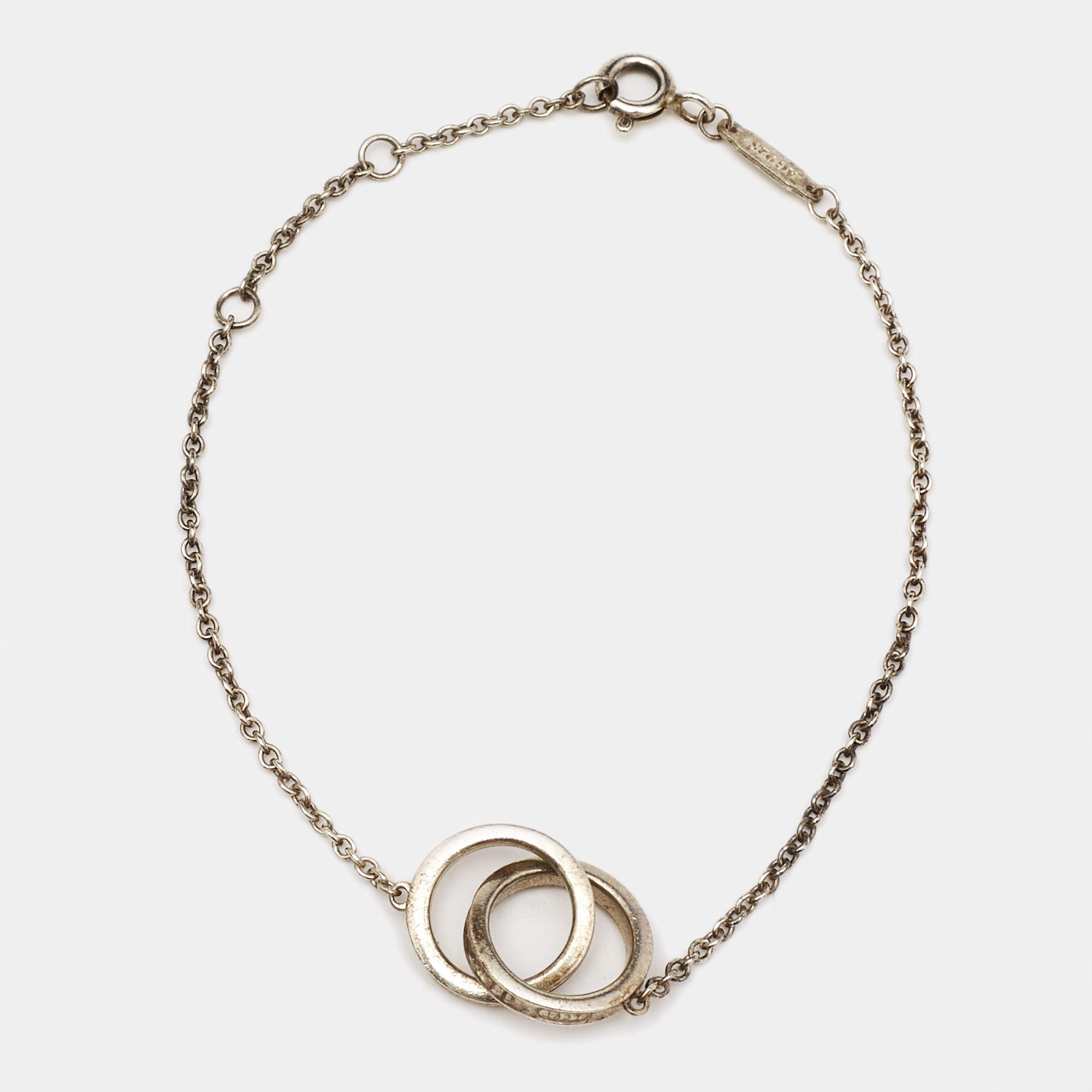 مملوكة مسبقًا Tiffany & Co. 1837 Interlocking Circles Sterling Silver Bracelet