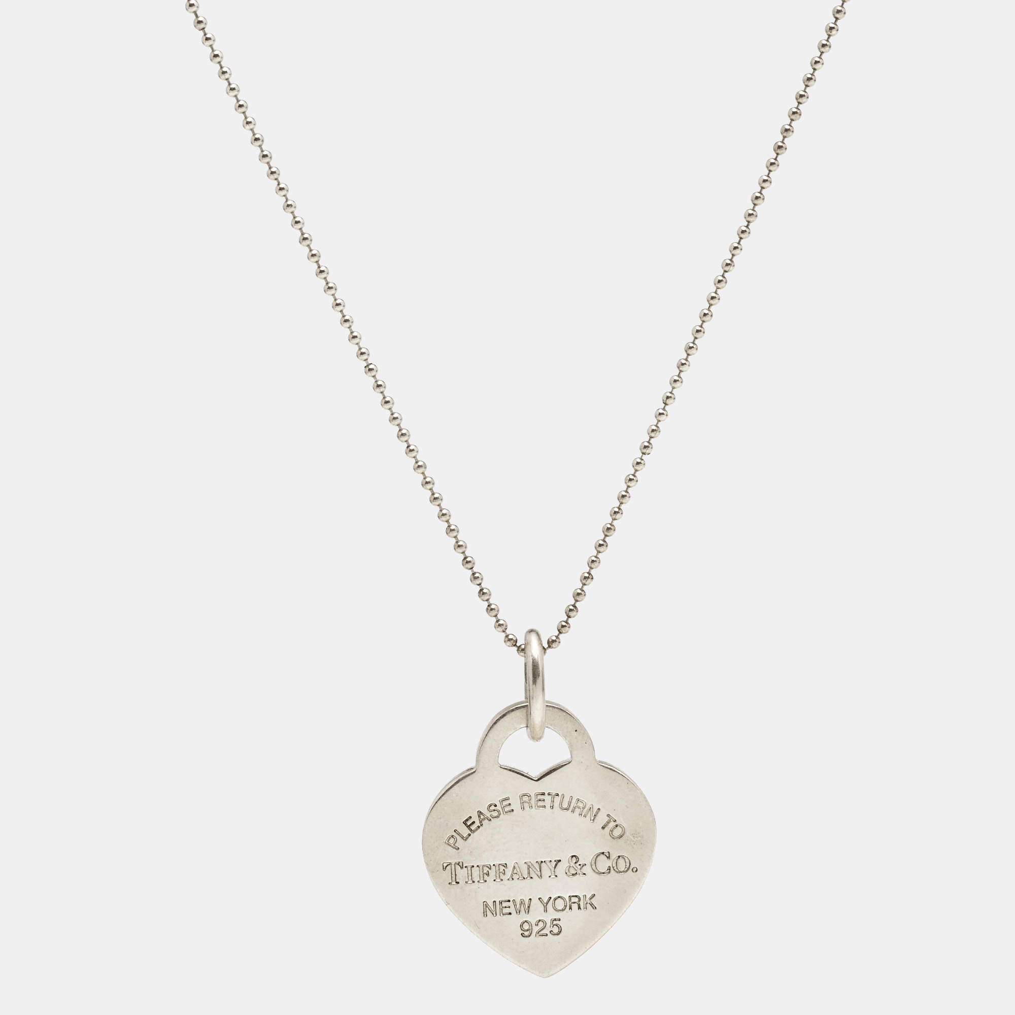 Tiffany & Co. Return To Tiffany Heart Tag Sterling Silver Long Necklace