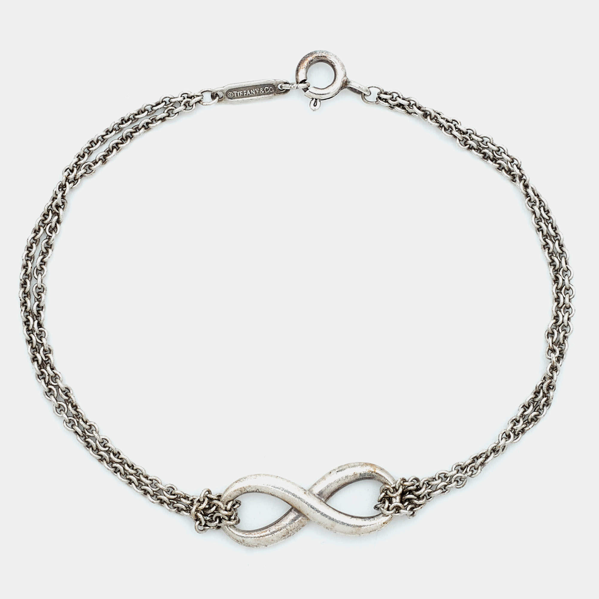 Pre Owned Tiffany & Co. Infinity Sterling Silver Bracelet