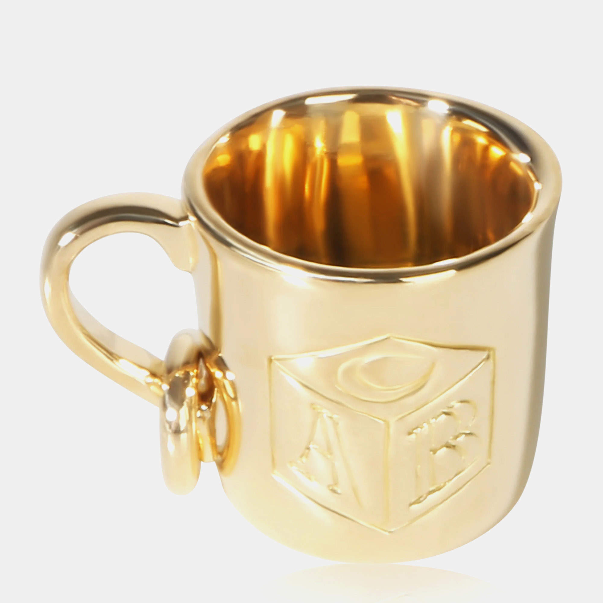 مملوكة مسبقًا Tiffany & Co. ABC 18k Yellow Gold Cup Charm