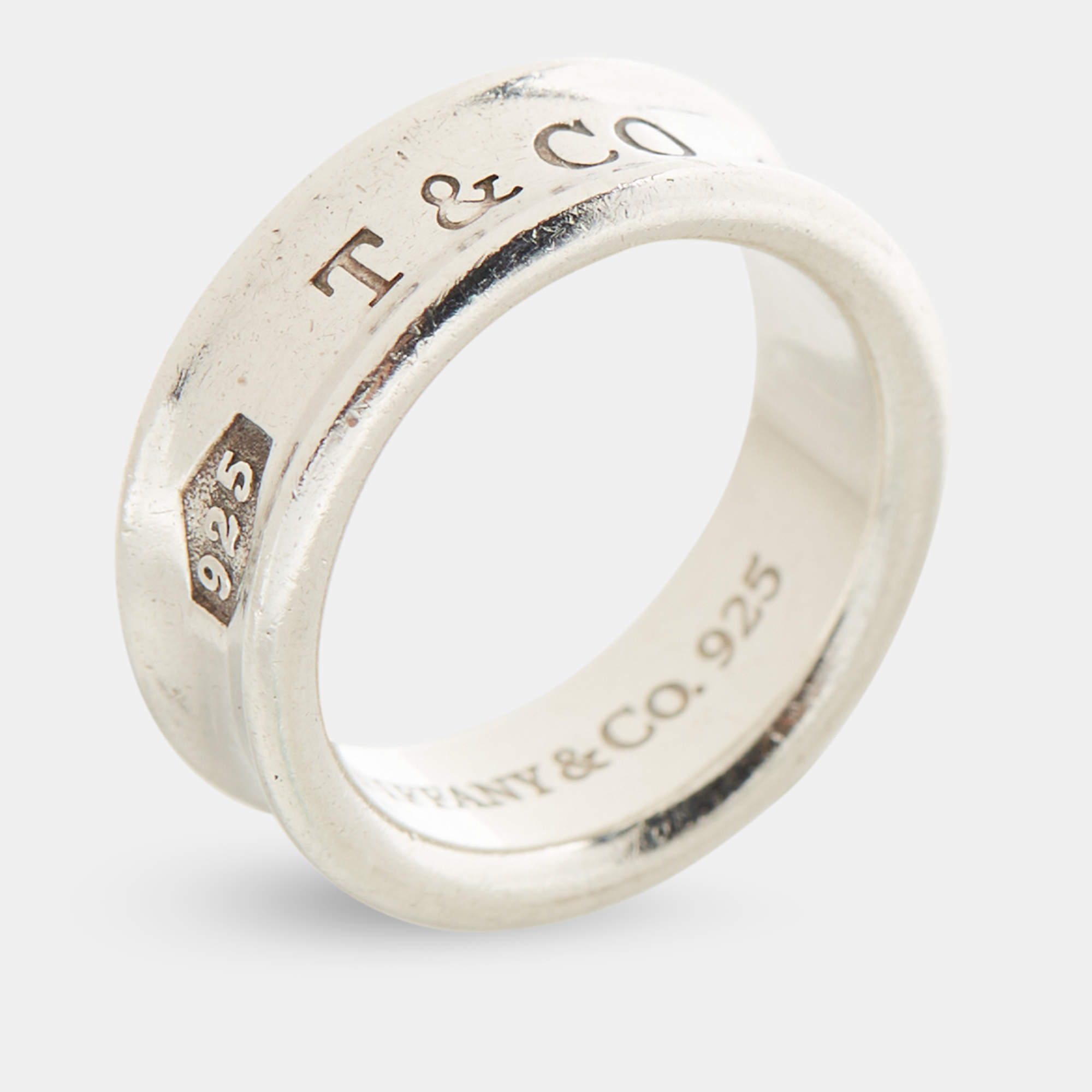 مملوكة مسبقًا Tiffany & Co. Tiffany 1837  Sterling Silver Ring Size 50