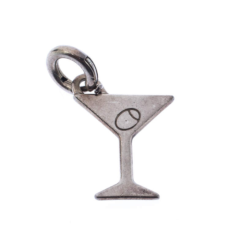 Pre Owned Tiffany & Co Martini Silver Pendant Charm 
