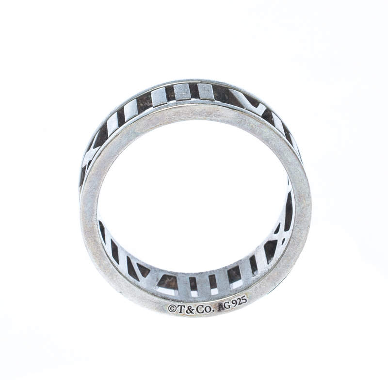 Tiffany & Co. - Sterling Silver Roman Numerals Ring Sz 6.5 – Current  Boutique