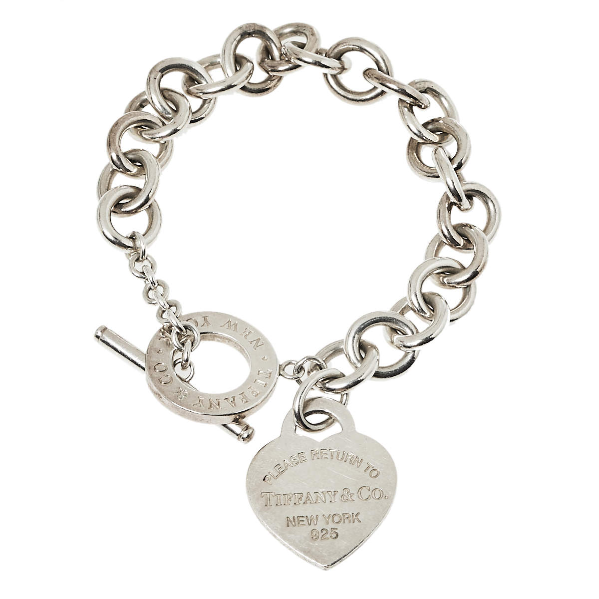 Tiffany & Co. Return To Tiffany Sterling Silver Heart Tag Toggle ...