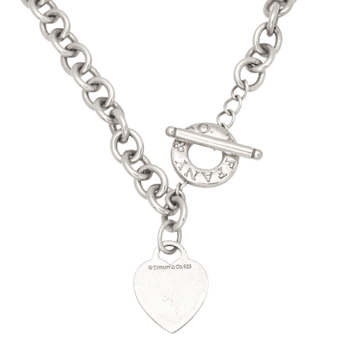 Tiffany & Co. Heart Tag Toggle Necklace - Sterling Silver Pendant Necklace,  Necklaces - TIF273700 | The RealReal