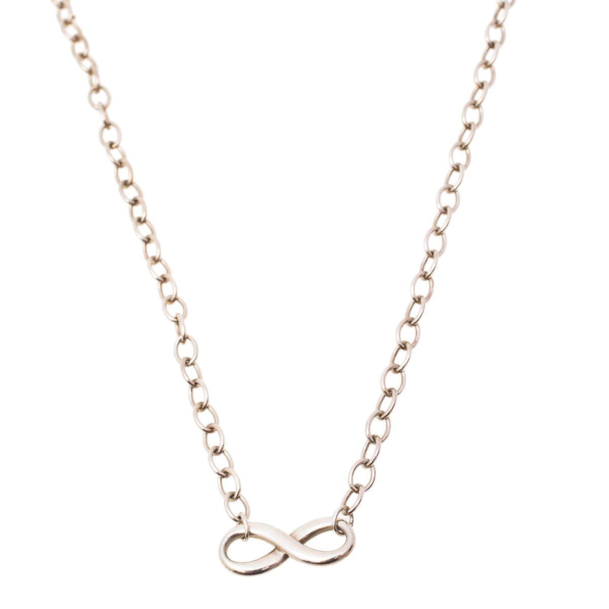 Tiffany & Co. Infinity Sterling Silver Pendant Necklace 