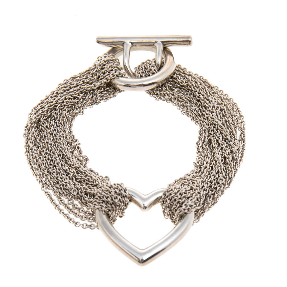 mesh heart bracelet