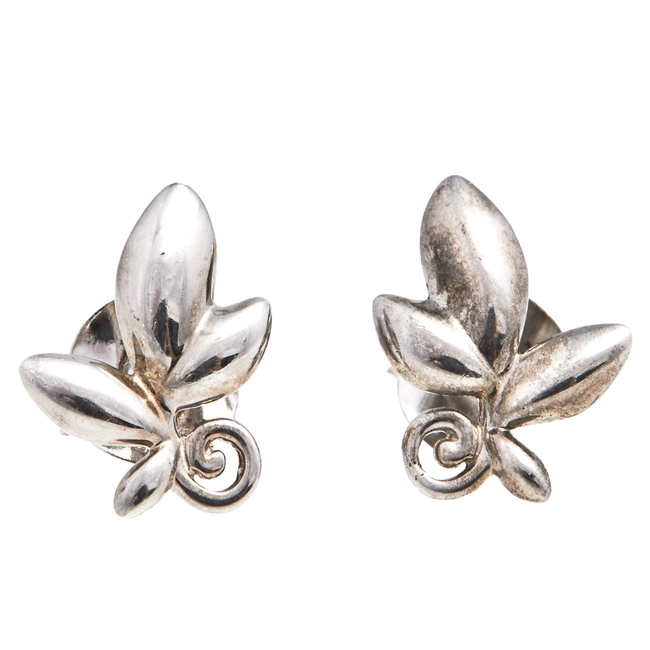 Tiffany & Co. Paloma Picasso Sterling Silver Olive Leaf Earrings ...