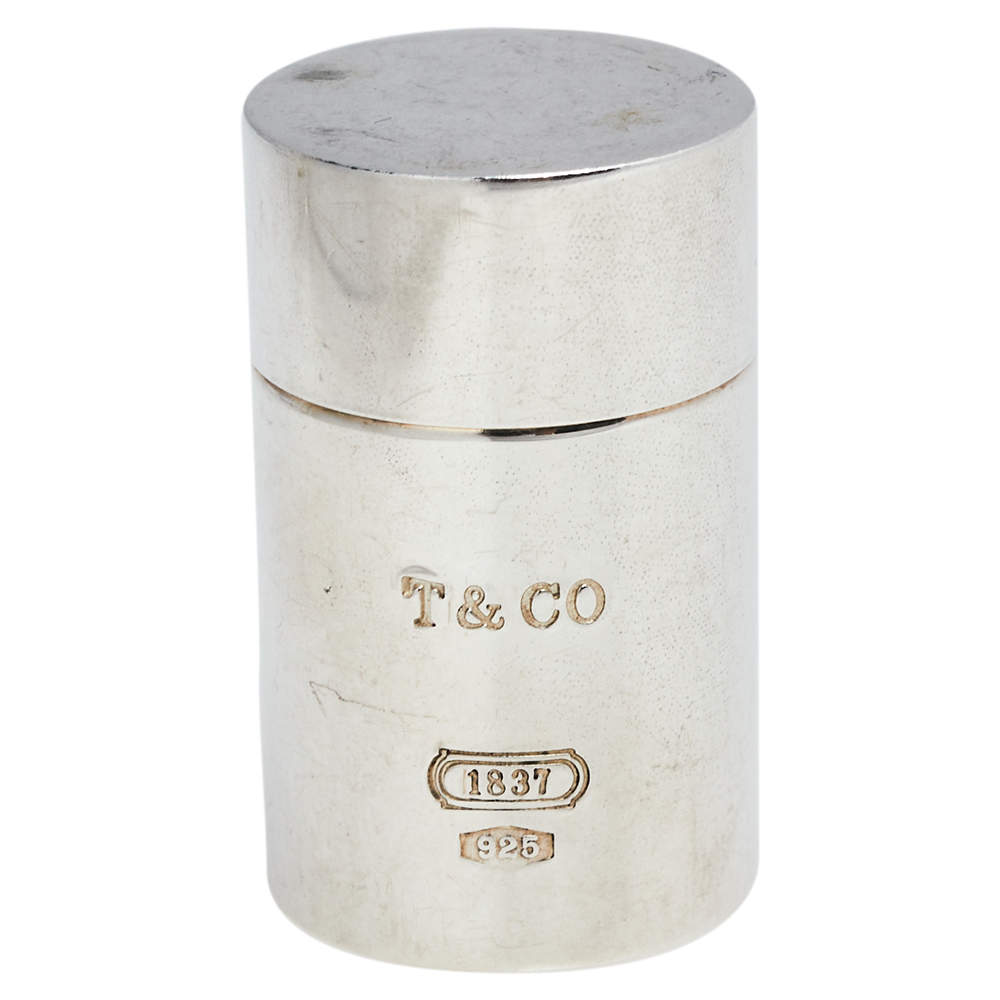Pre Owned Tiffany & Co. Tiffany 1837 Sterling Silver Pill Case