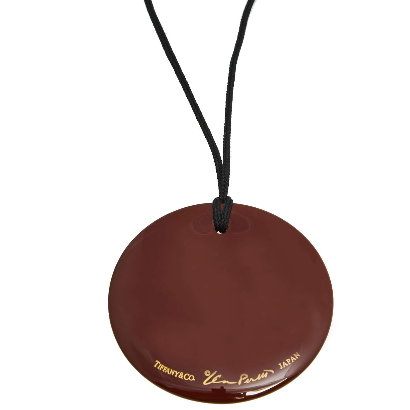 Pre Owned Tiffany & Co. Elsa Peretti Burgundy Lacquer Pendant