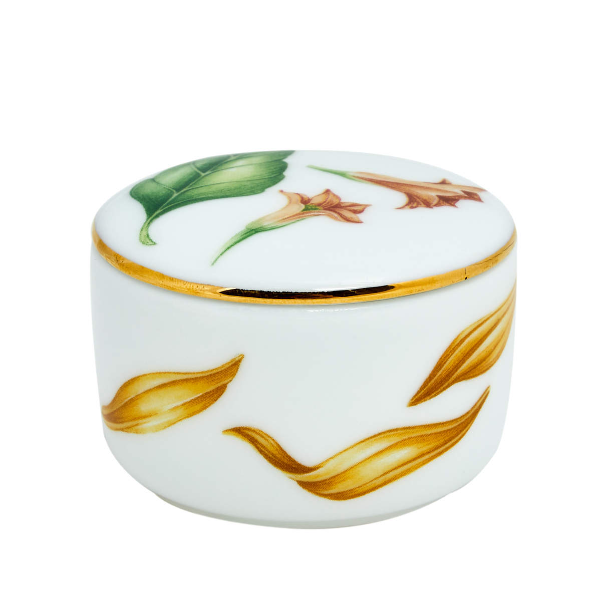 Tiffany & Co. Porcelain Tiffany Flowers Trinket Box