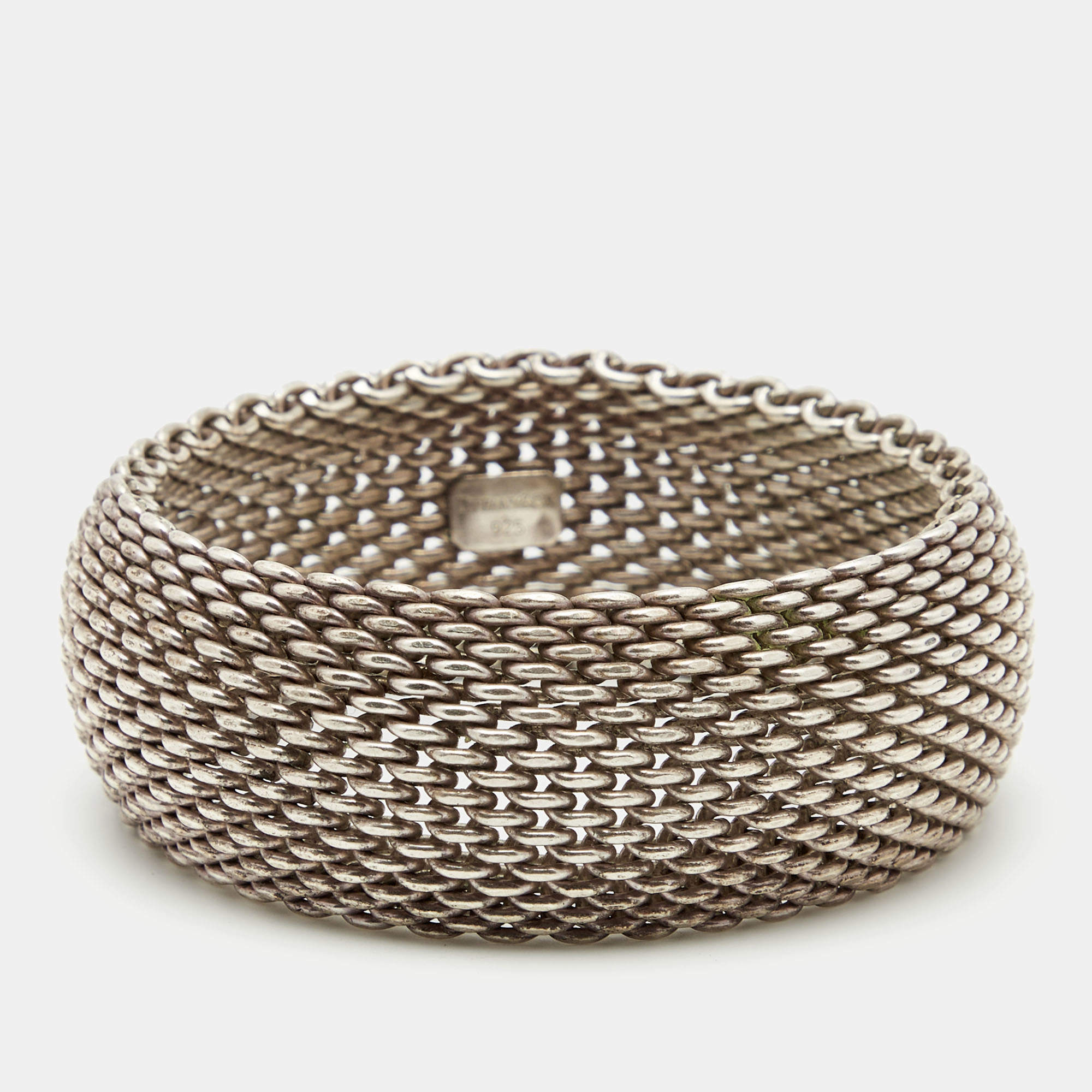 مملوكة مسبقًا Tiffany & Co. Somerset Mesh Sterling Silver Bracelet
