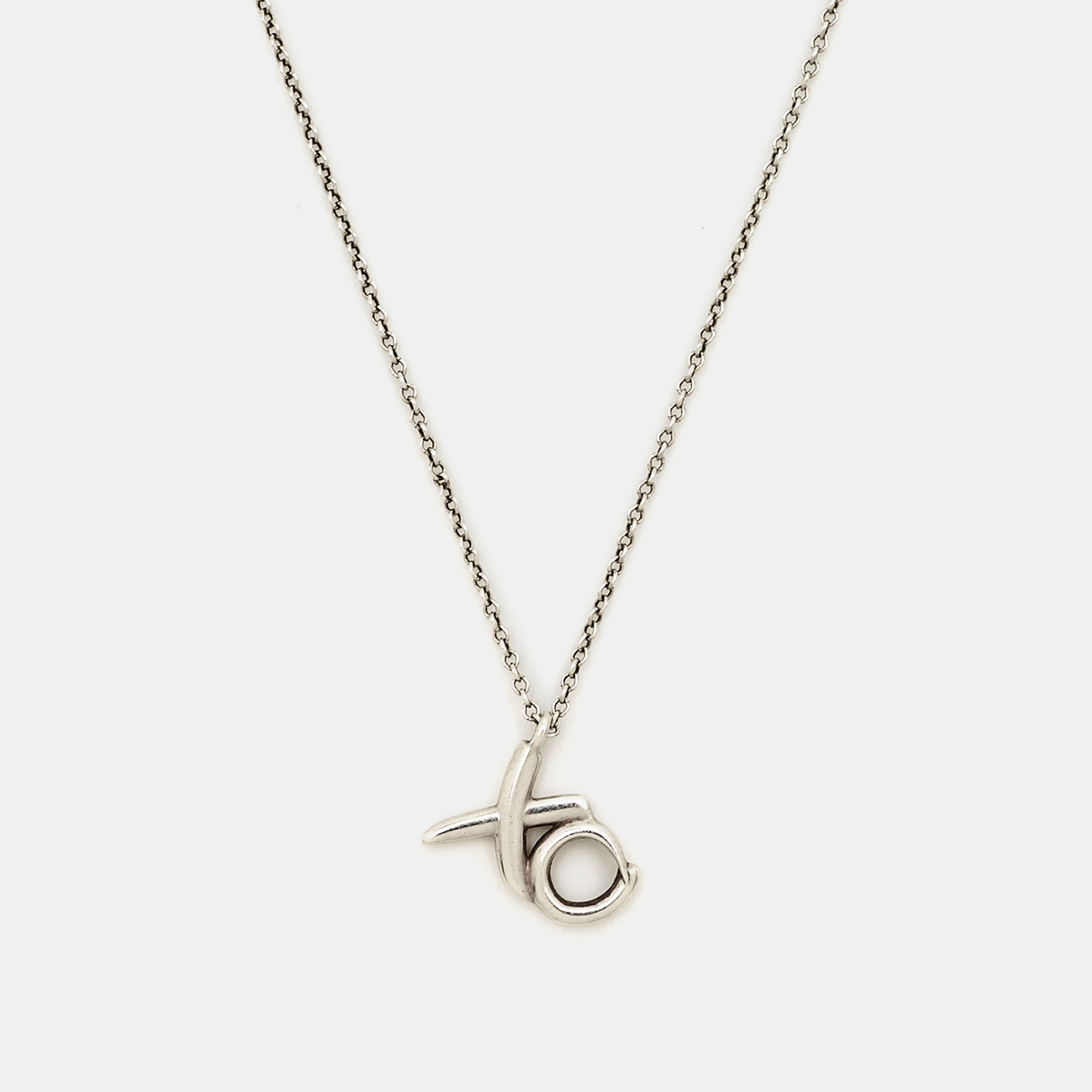Pre Owned Tiffany & Co. Paloma Picasso XO Sterling Silver Necklace