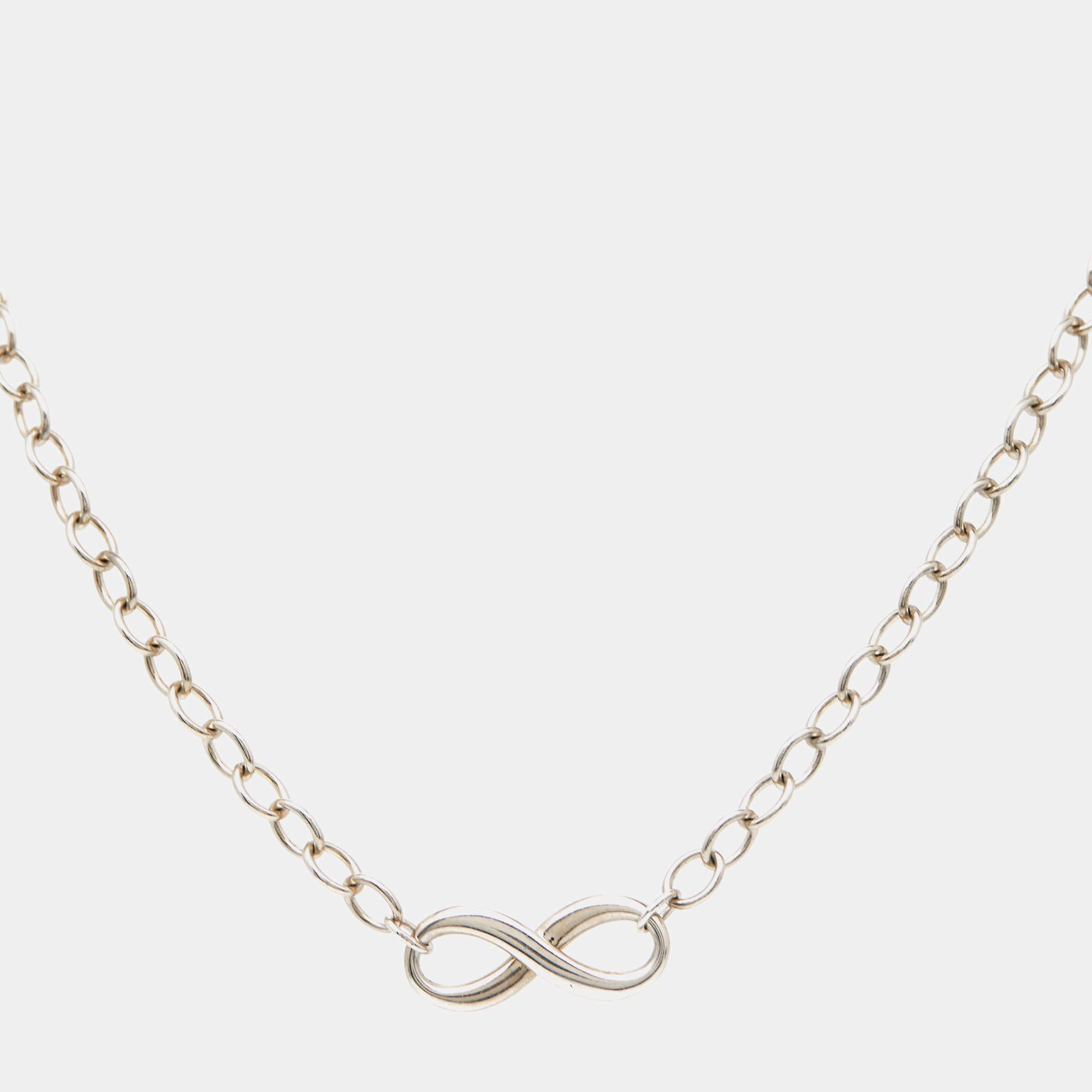Tiffany & Co.  Infinity Sterling Silver Necklace