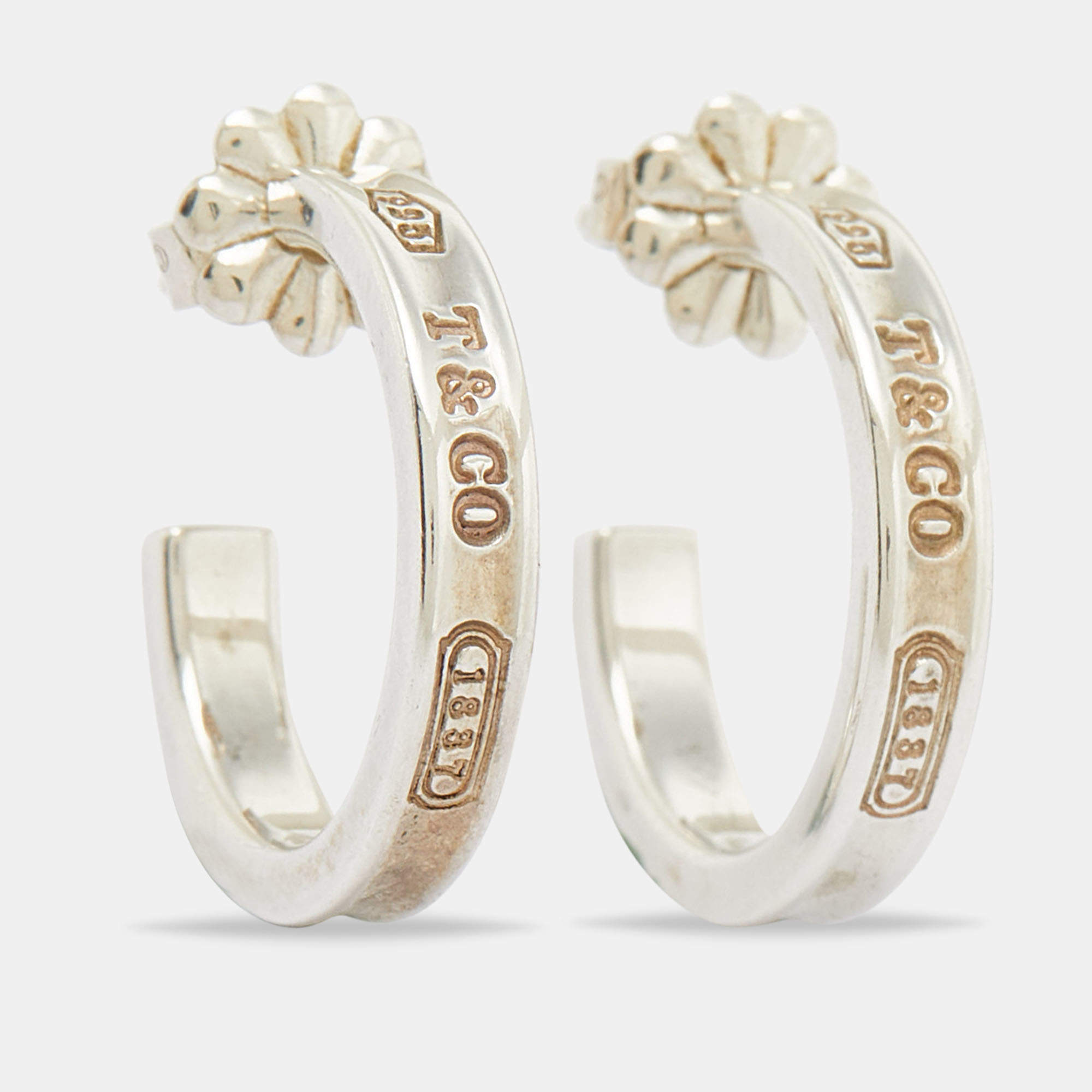 Tiffany & Co. Tiffany 1837 Silver Hoop Earrings