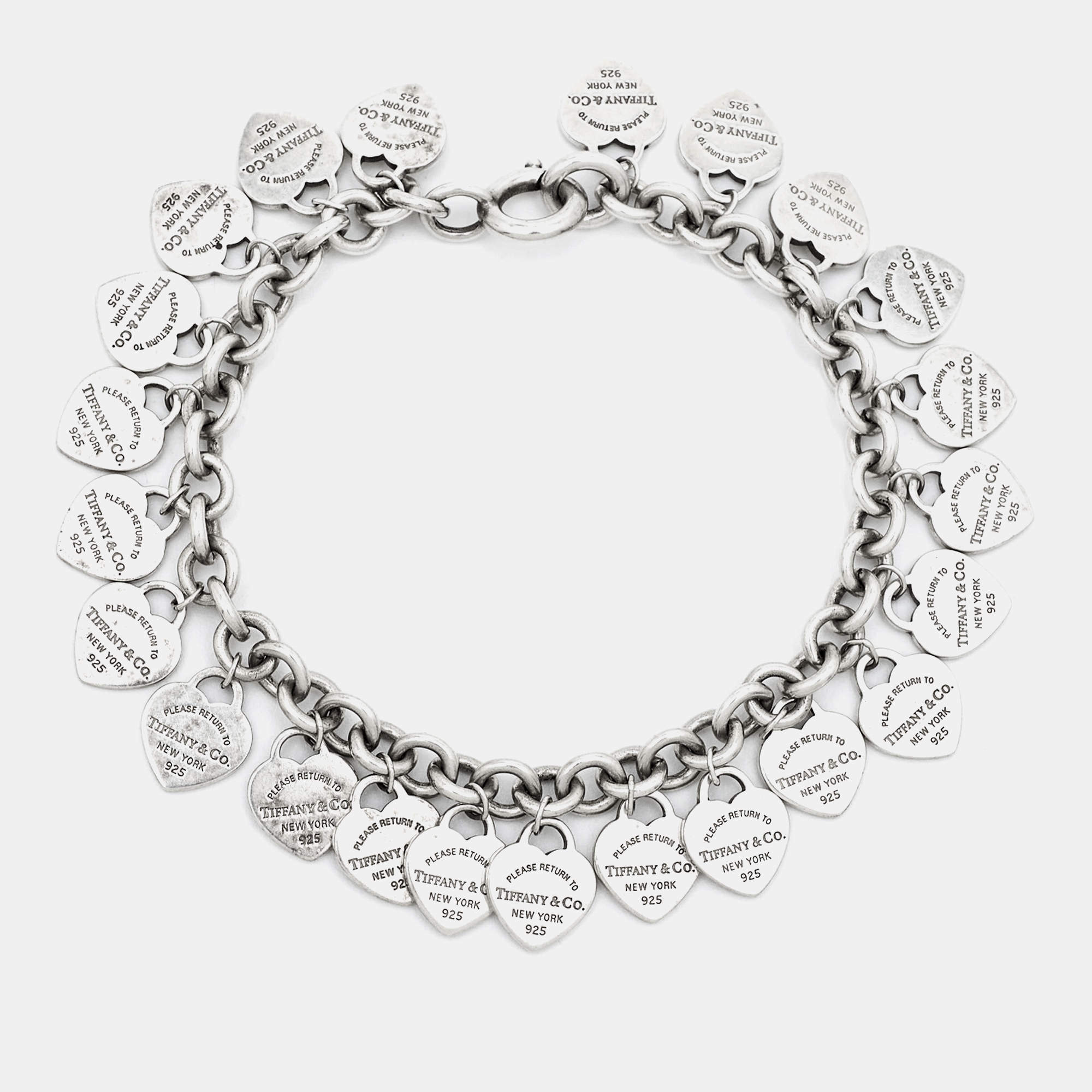 Tiffany & Co. Return To Tiffany Sterling Silver Charm Bracelet