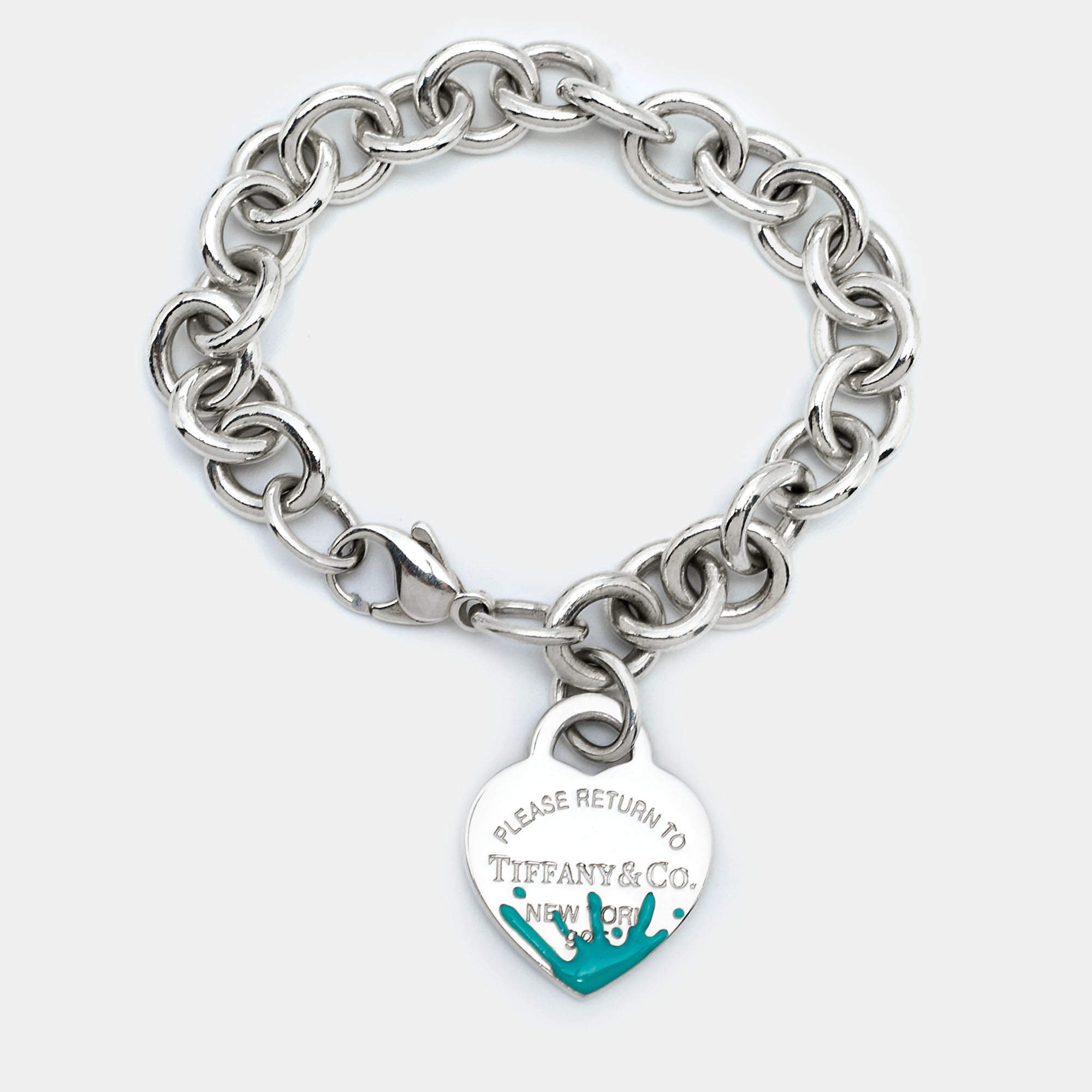 Return to Tiffany™ Heart Tag Bead Bracelet in Silver with a Diamond, 4 mm |  Tiffany & Co.
