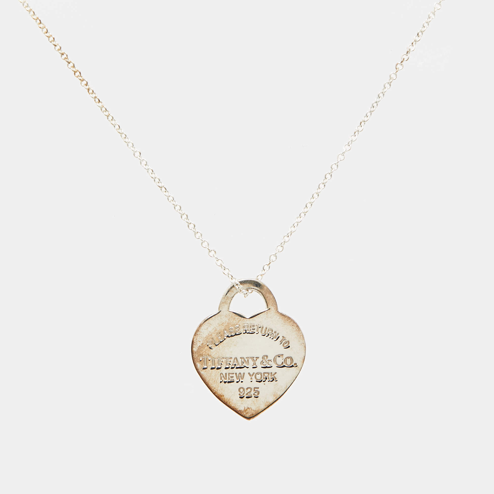 Tiffany & Co. Return To Tiffany Sterling Silver Pendant Necklace