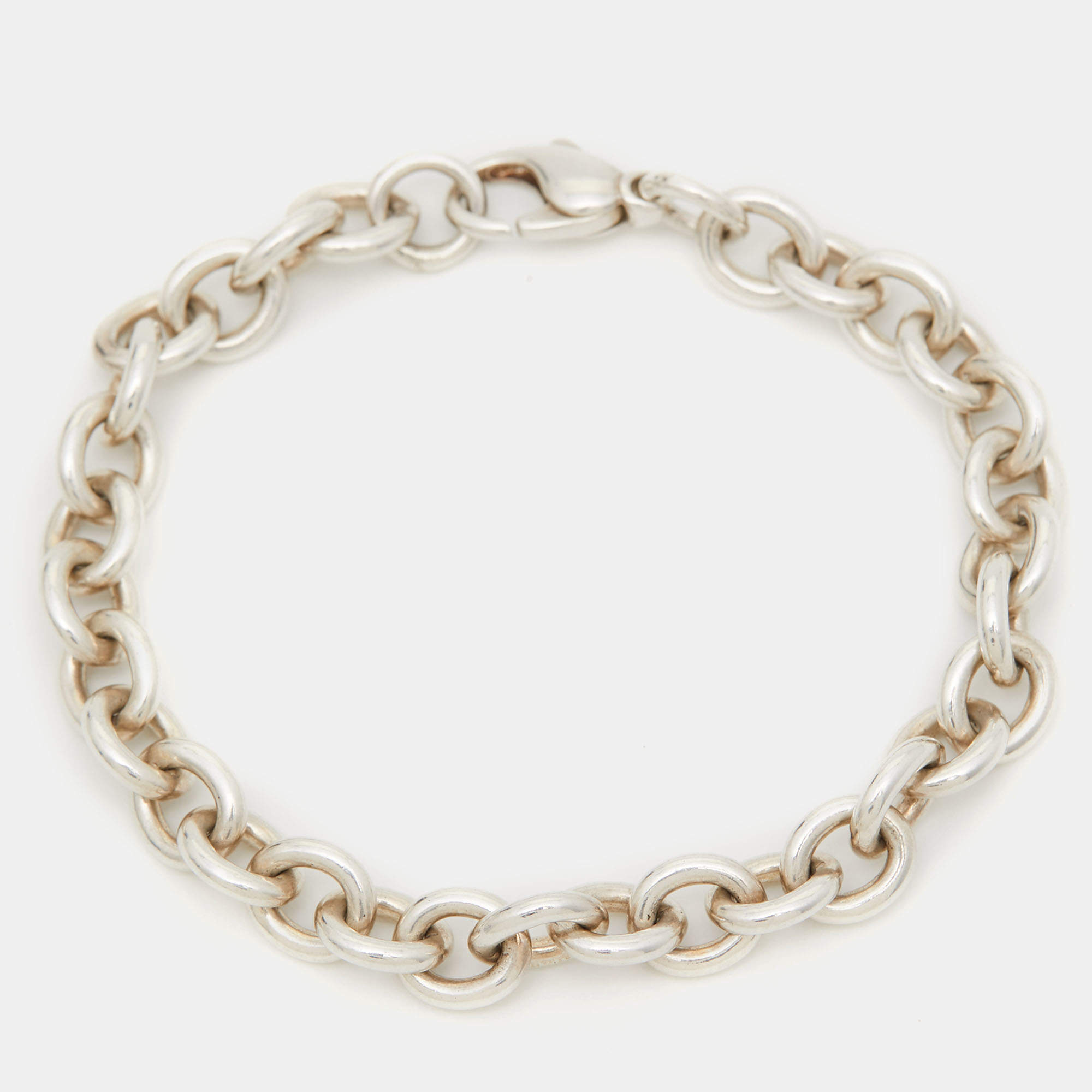 Tiffany & Co. Round Link Sterling Silver Bracelet