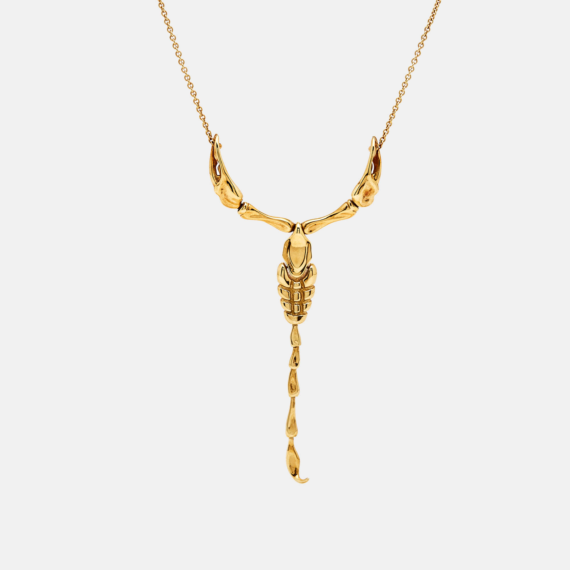 Pre Owned Tiffany & Co. Elsa Peretti Scorpion 18k Yellow Gold Necklace