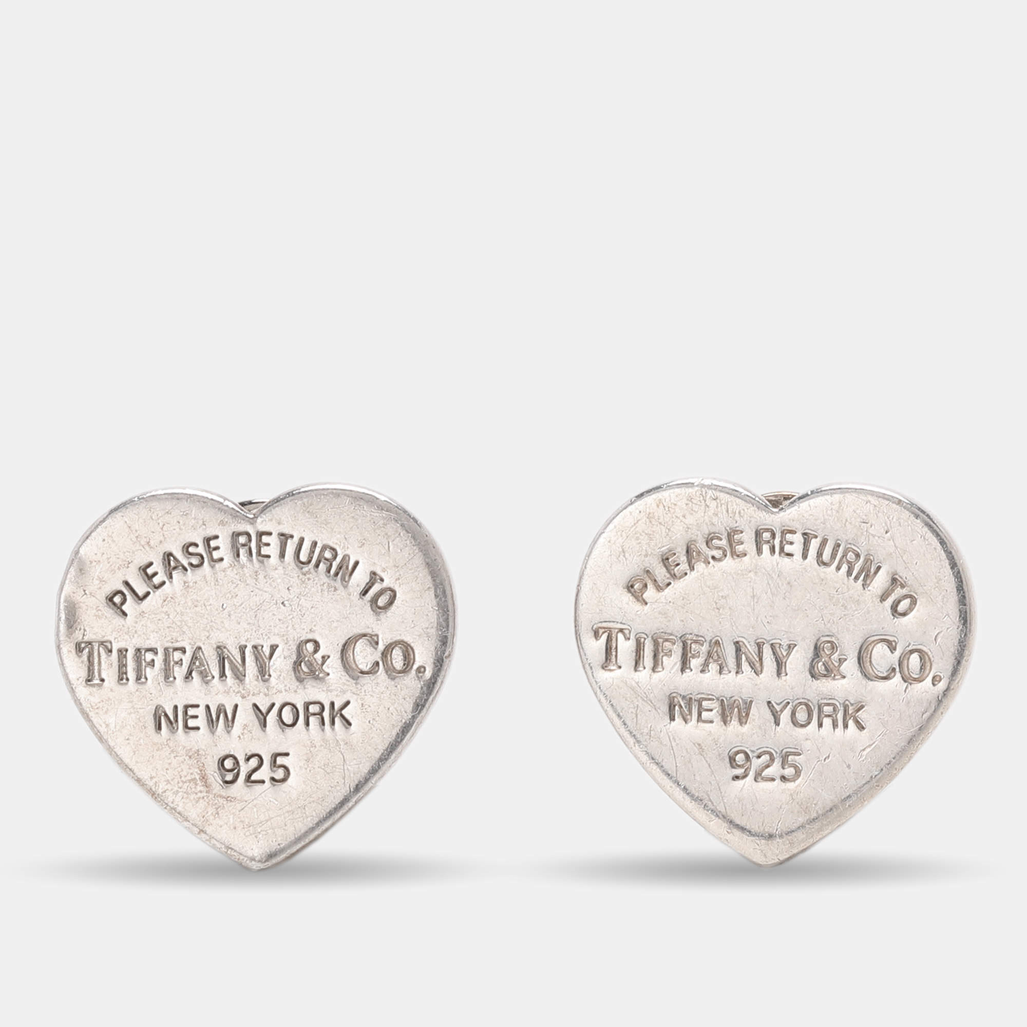 Tiffany & Co. Return to Tiffany Heart Tag Sterling Silver Earrings