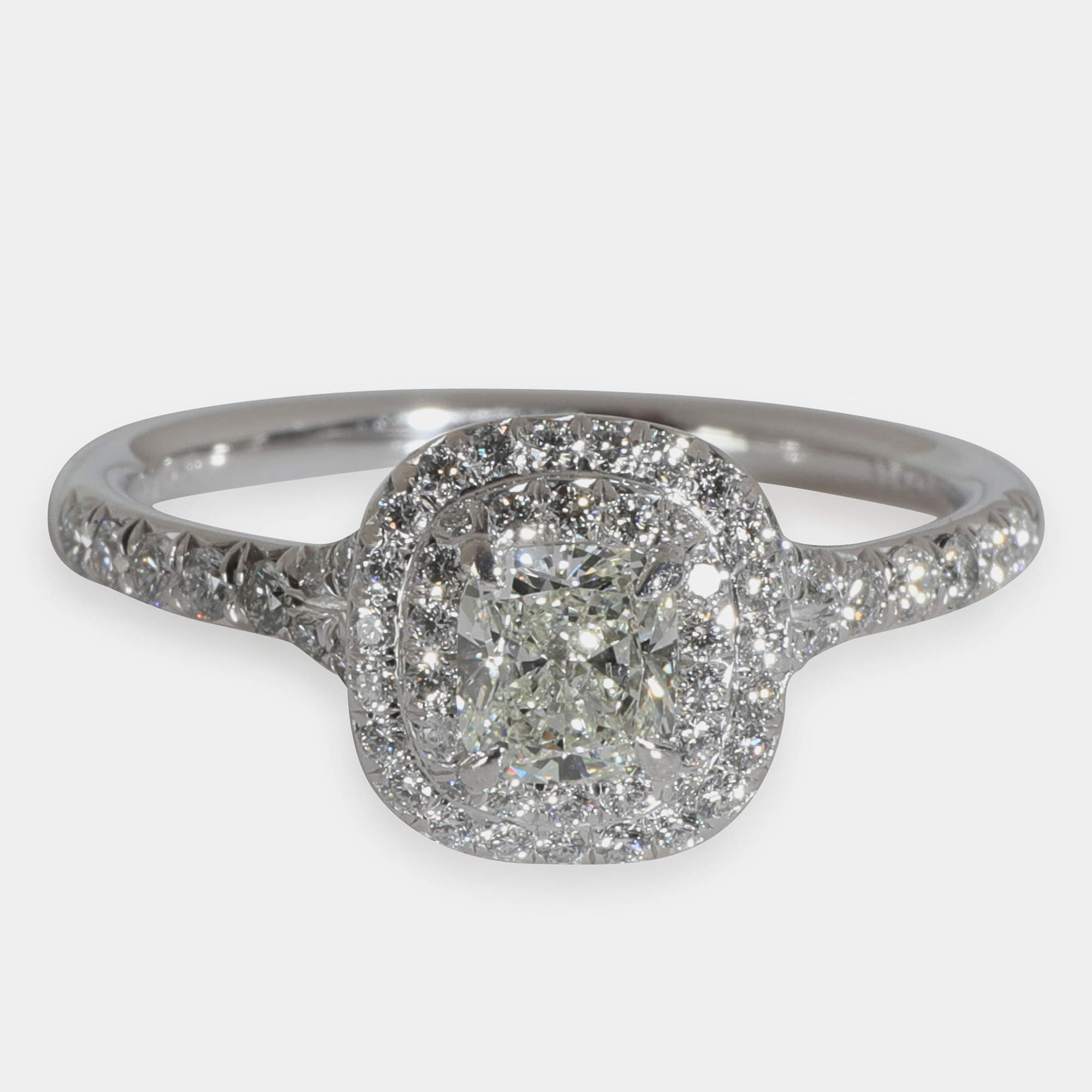 Tiffany & Co. Platinum, Diamonds Tiffany Soleste Ring EU 56