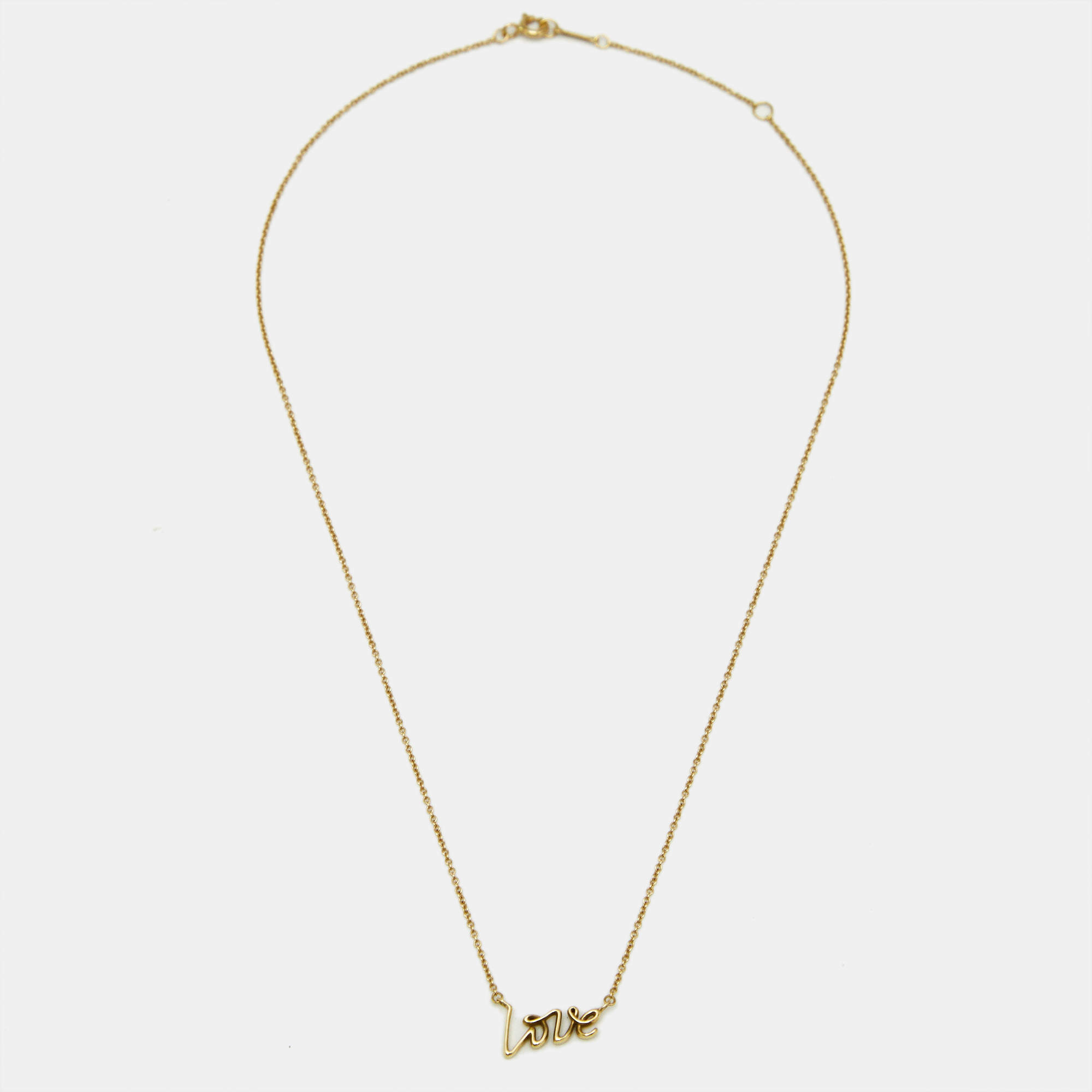 Tiffany & Co. Paloma Picasso Love 18k Yellow Gold Necklace