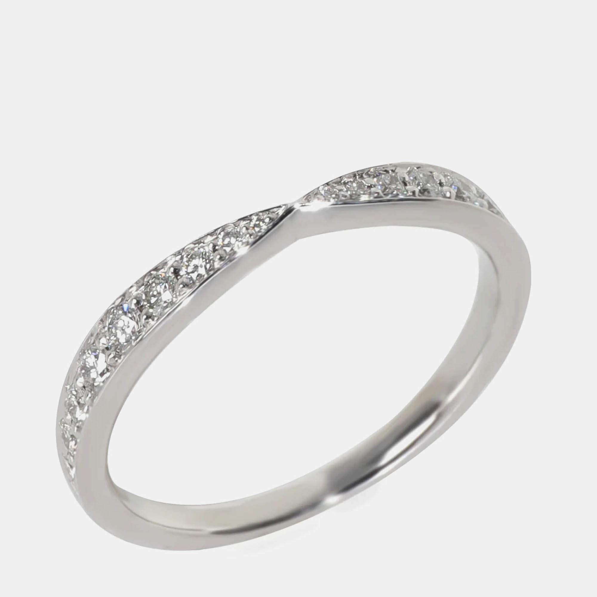 Pre Owned Tiffany & Co. Harmony Band Platinum Harmony Band EU 47.5