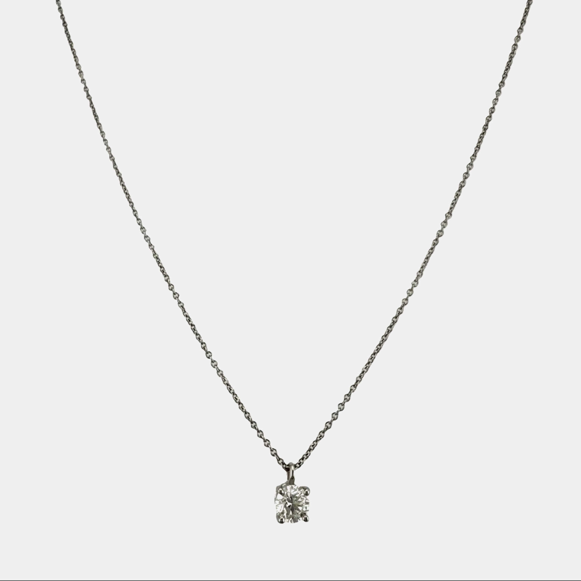 Pre Owned Tiffany & Co. Diamonds by the Yard Platinum and Diamond Pendant Necklace