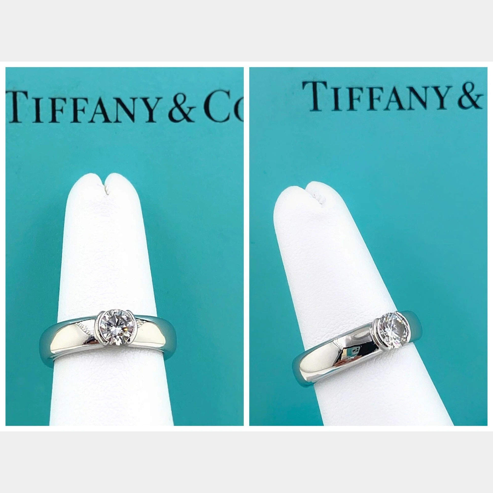 tiffany and co.　リング Tiffany & Co. T Square Diamond 18k Rose Gold Wrap Ring Size 53