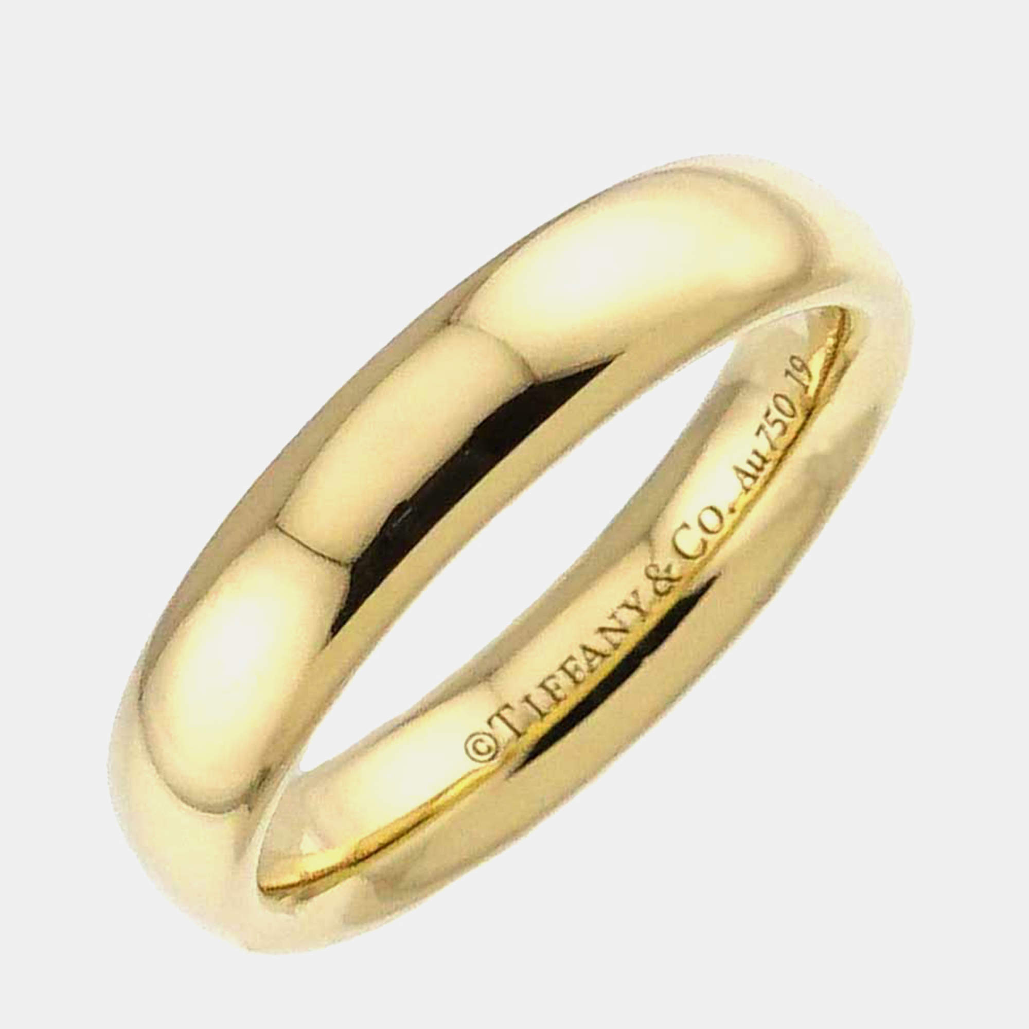 مملوكة مسبقًا Tiffany & Co. 18K Yellow Gold Forever Band Ring EU 49