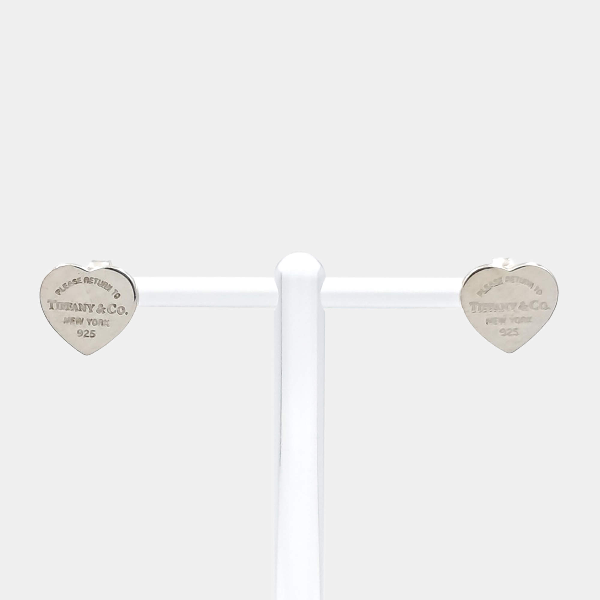 مملوكة مسبقًا أقراط تيفاني & كو. فضية "Return To Heart"