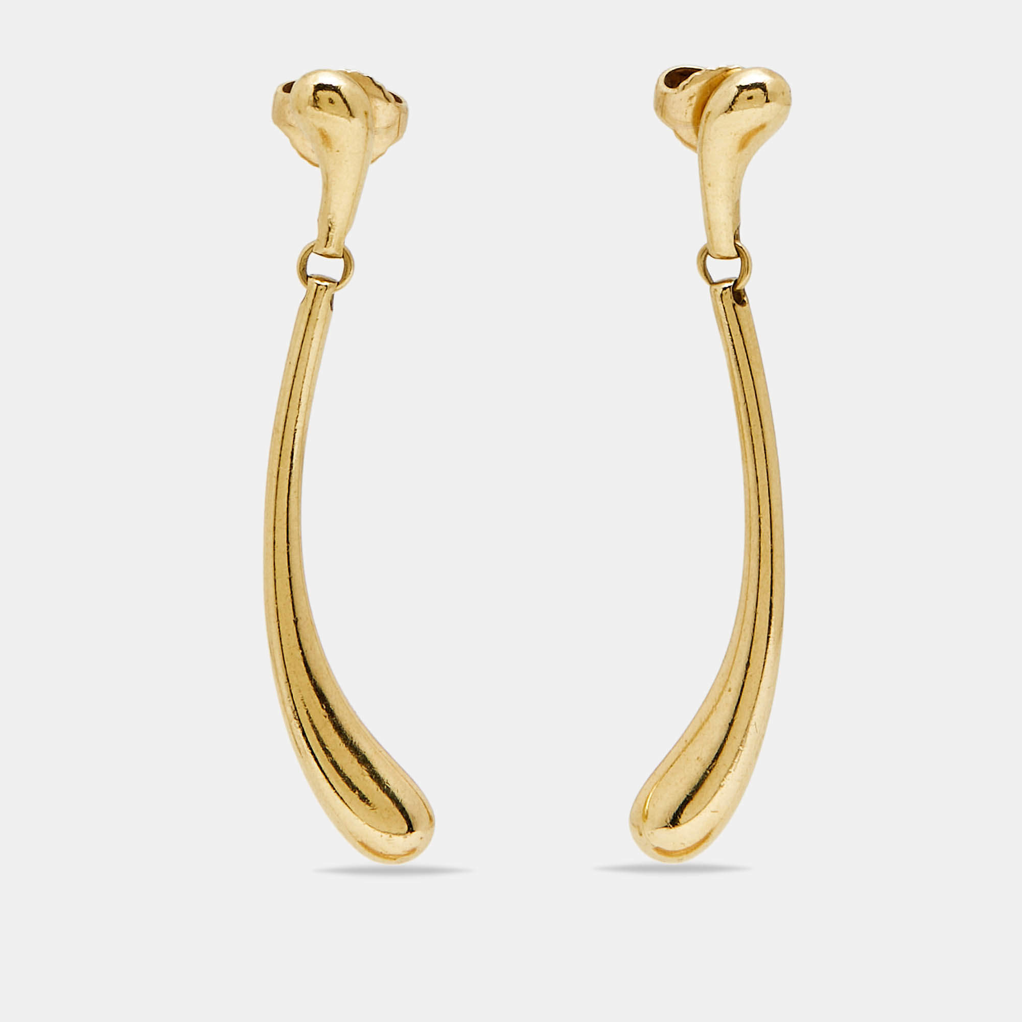 Pre Owned أقراط تيفاني & كو. ألسا بريتي دمعة ذهب أصفر عيار 18 