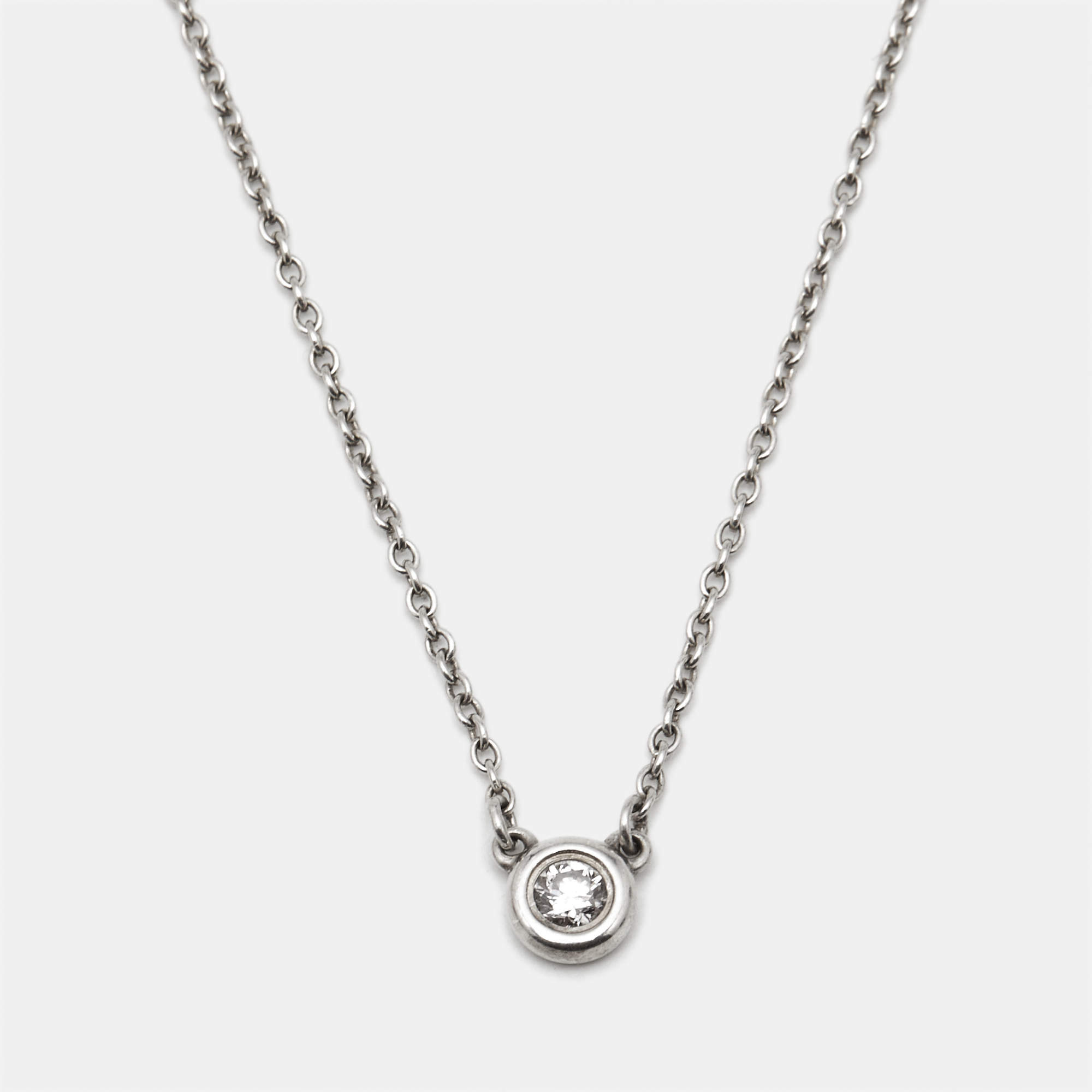 مملوكة مسبقًا Tiffany & Co. Diamonds by the Yard Sterling Silver Necklace