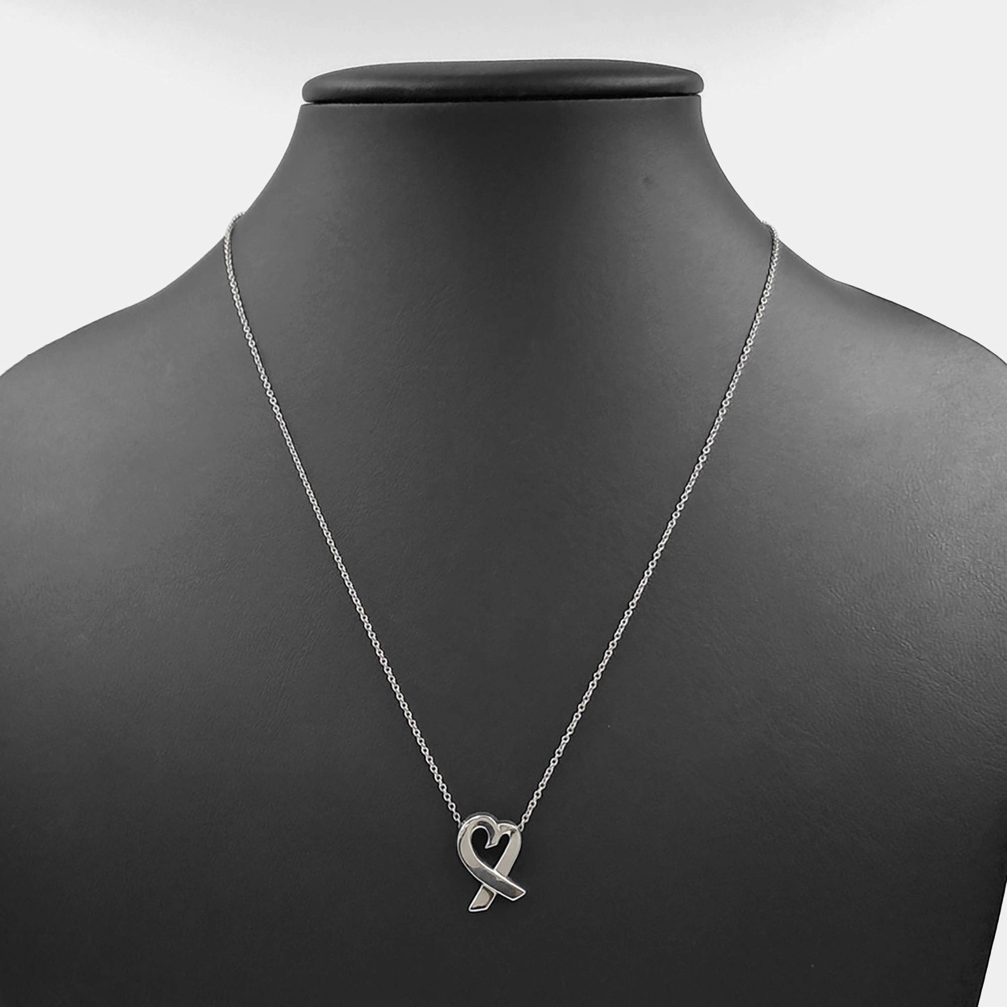 Pre Owned Tiffany & Co. Silver Loving Heart Necklace