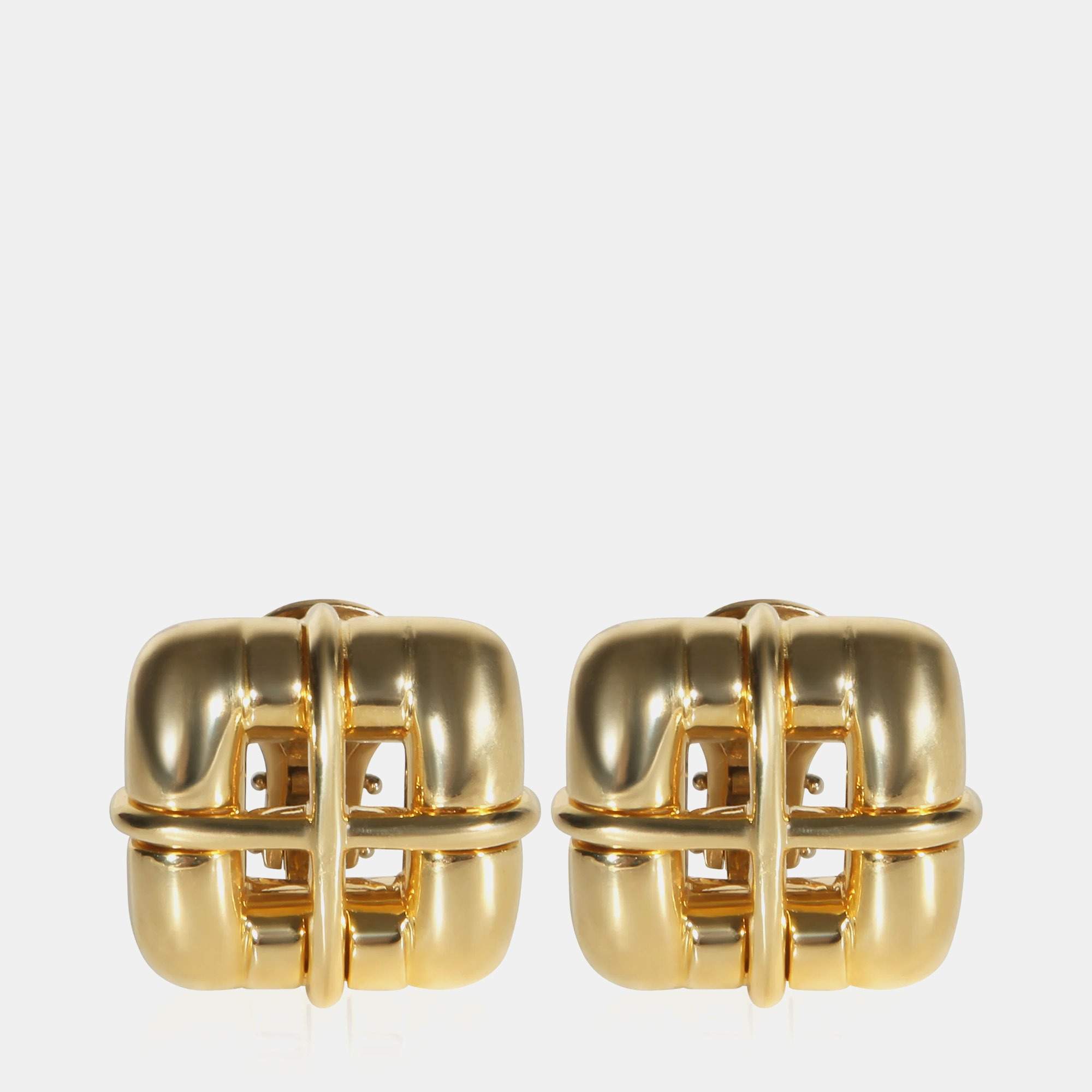 مملوكة مسبقًا Tiffany & Co. Biscayne 18k Yellow Gold Earrings