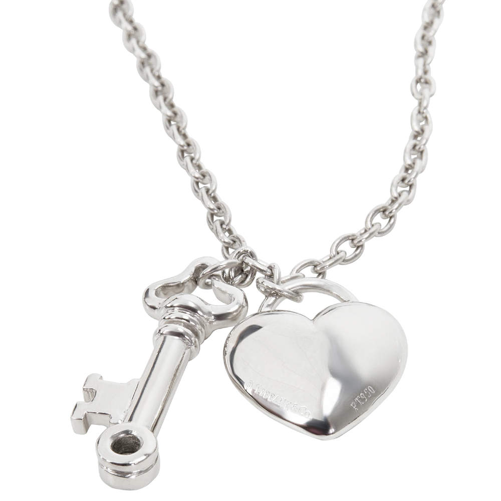 tiffany lock and key necklace