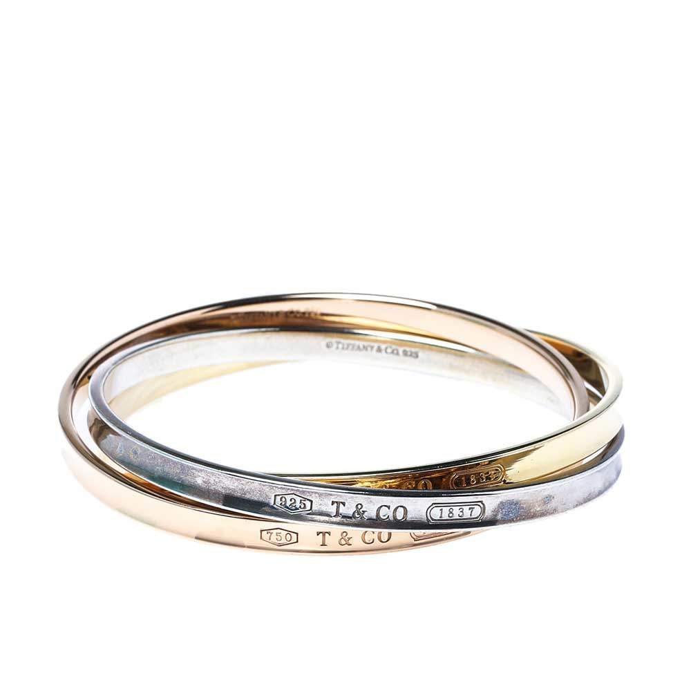 Tiffany & Co. Interlocking Loop Bracelet - Sterling Silver Bangle, Bracelets  - TIF270855 | The RealReal