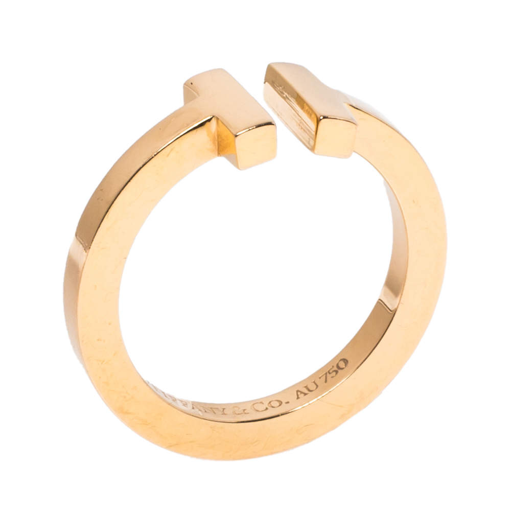 Tiffany & Co. T Square 18K Rose Gold Ring 55 Tiffany & Co. | The Luxury ...