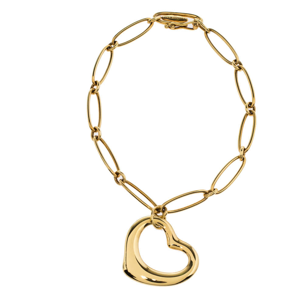 Tiffany & Co. 18K Elsa Peretti® Charm Bracelet - 18K Yellow Gold Charm,  Bracelets - TIF251765 | The RealReal