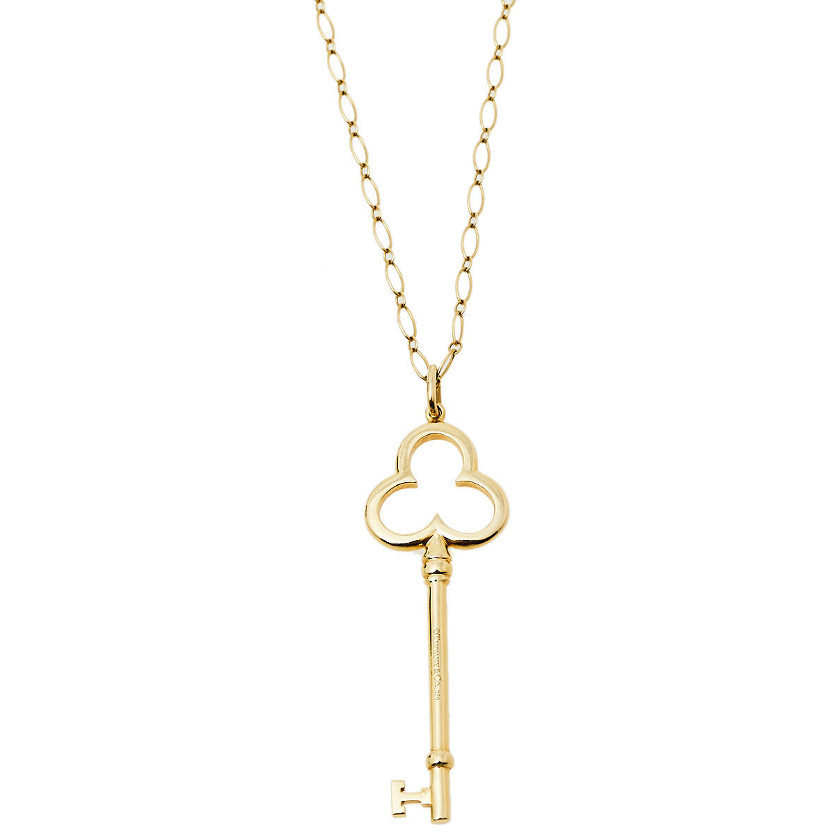 Estate Jewelry Tiffany & Co. Yellow Gold Key Pendant - Estate Jewelry