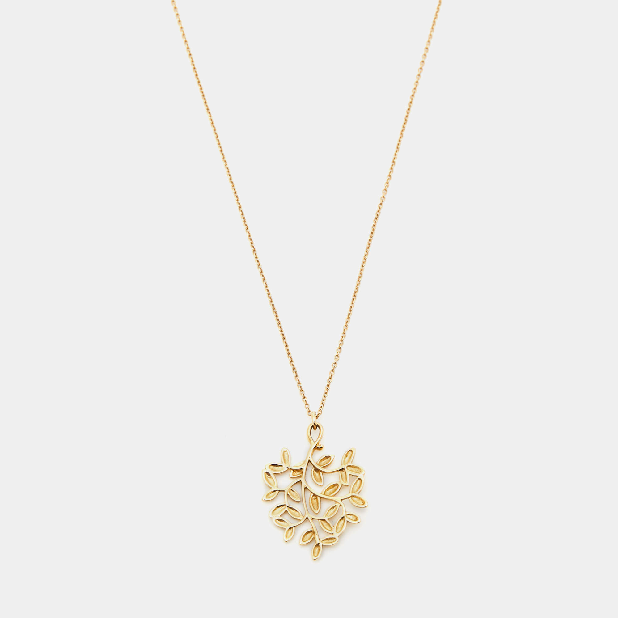 USED] Tiffany Paloma Picasso olive leaf vine 60021509 necklace |  jewelryのゆきざき - J355076