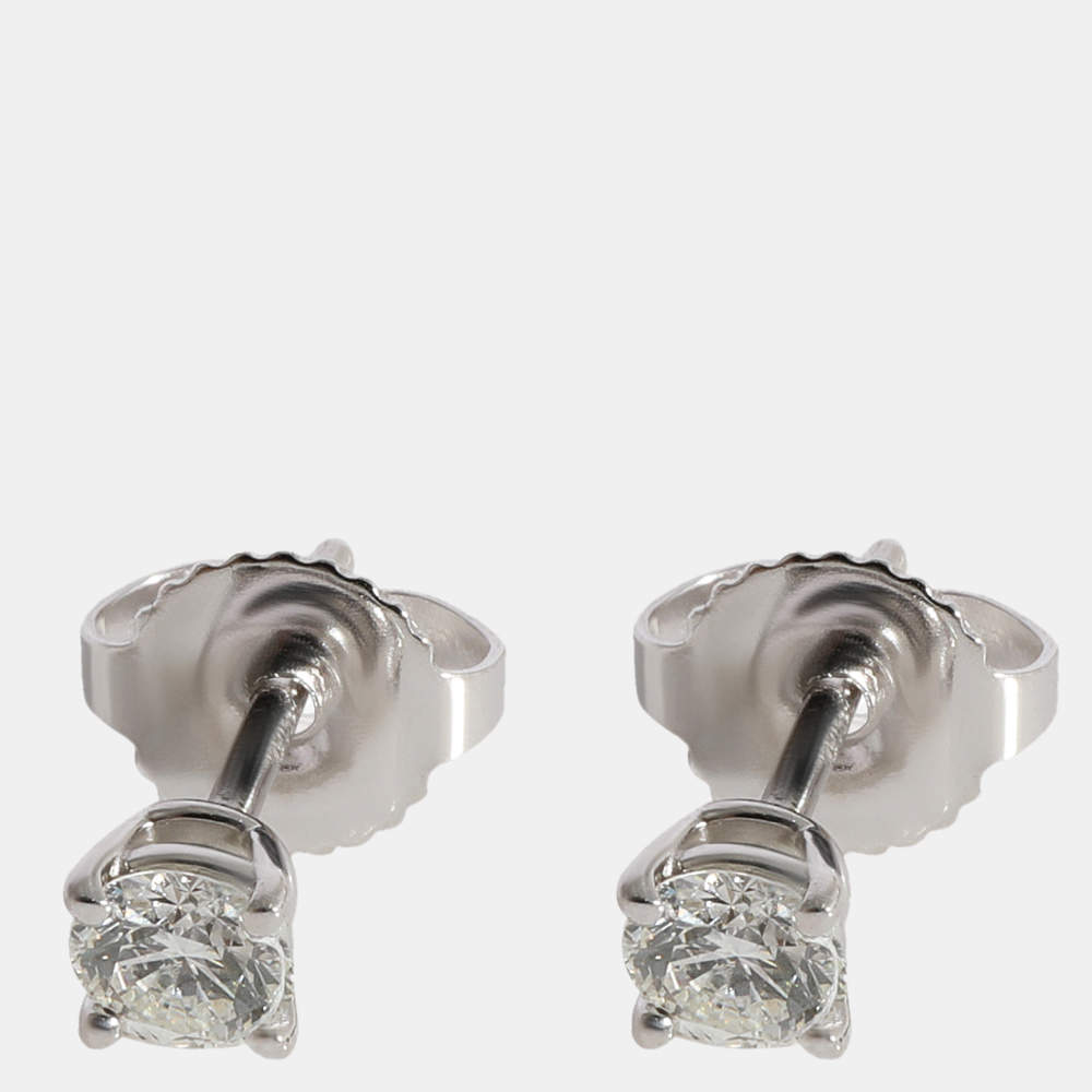 مملوكة مسبقًا Tiffany & Co. Diamond Stud Earring in 950 Platinum 0.31 CTW