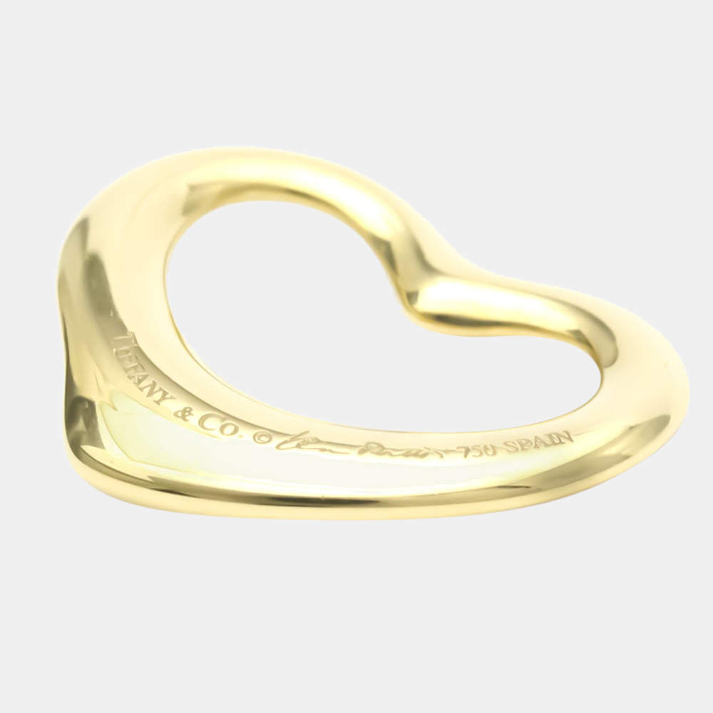 Tiffany & Co. Elsa Peretti Open Heart 18K Yellow Gold Charms and Pendant
