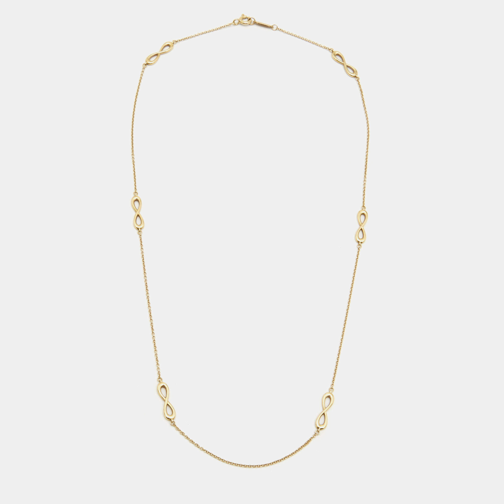 Tiffany & Co. Infinity 18k Yellow Gold Necklace