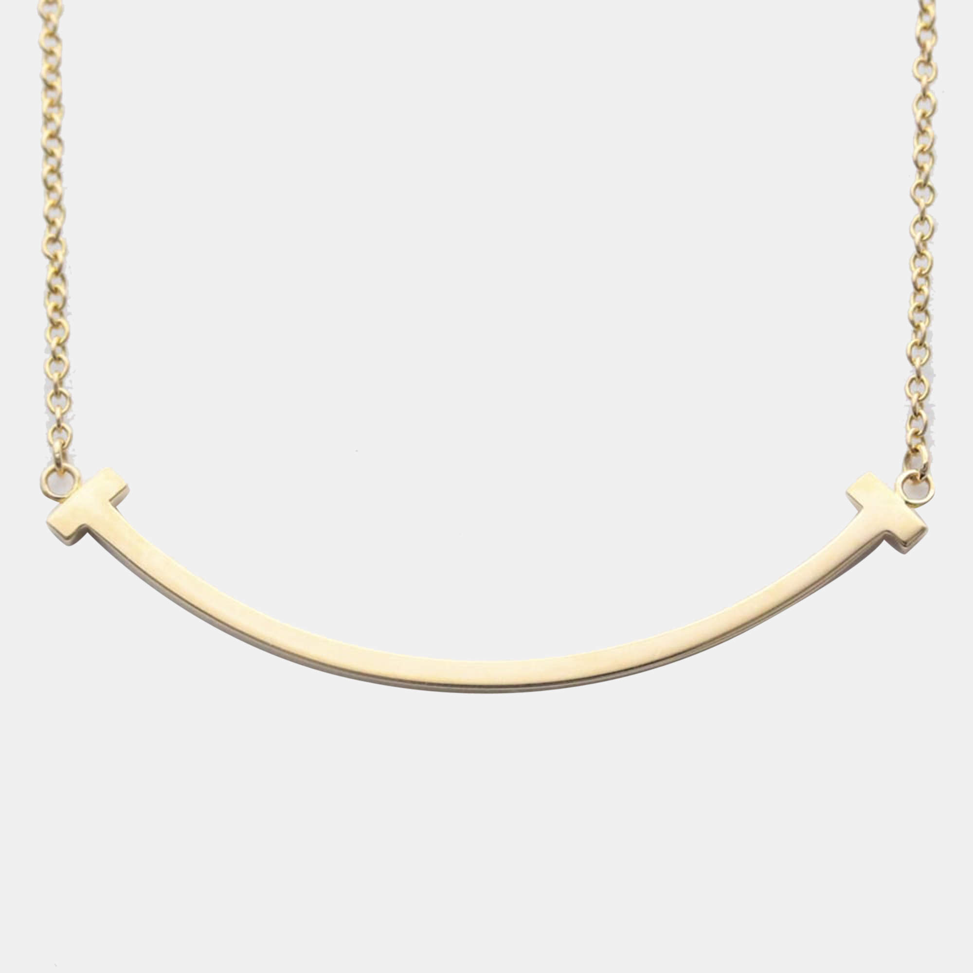 Tiffany & Co. T Smile Small 18K Rose Gold Necklace