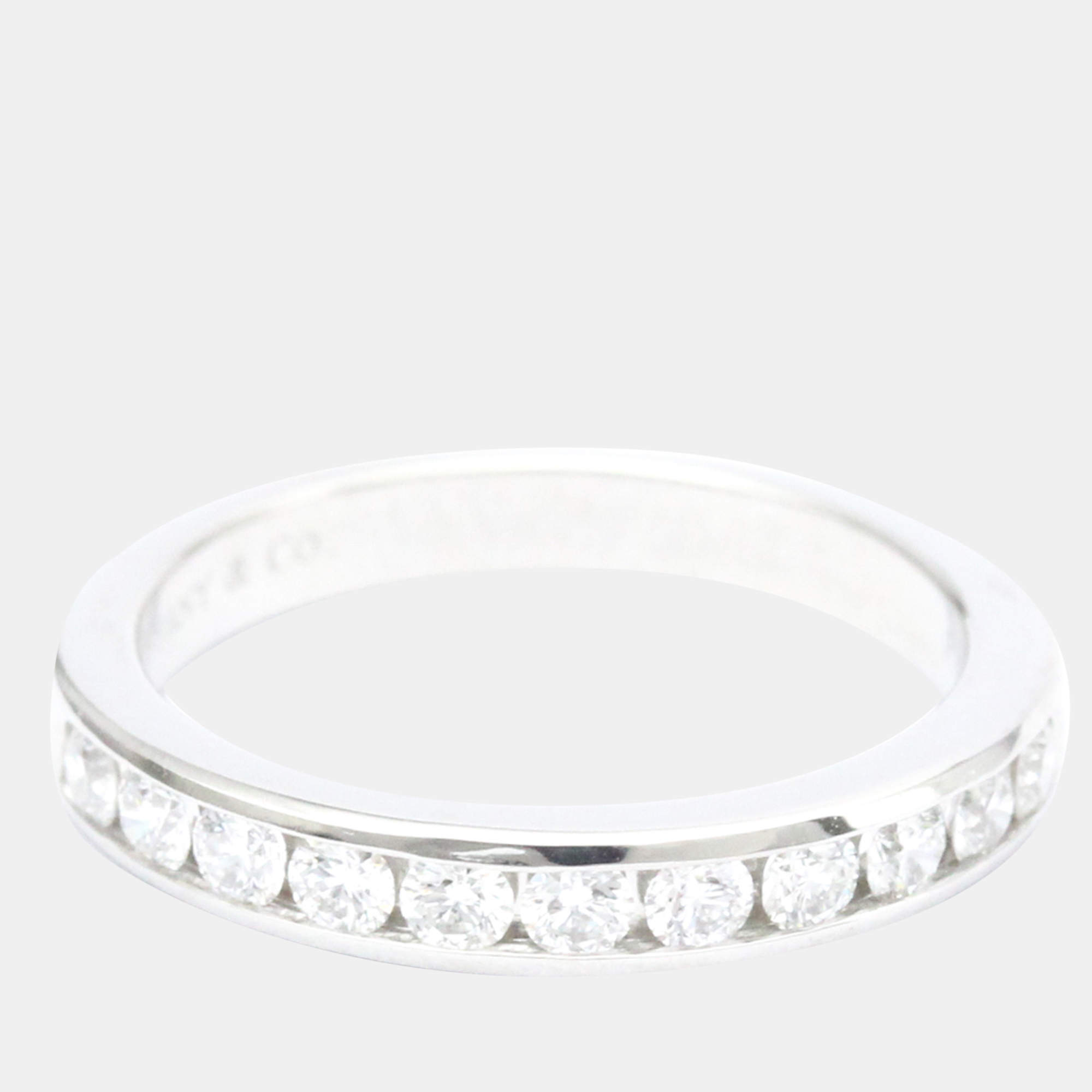 Tiffany & Co. Tiffany Setting Platinum Diamond Ring EU 50.5 Tiffany & Co. The Luxury Closet