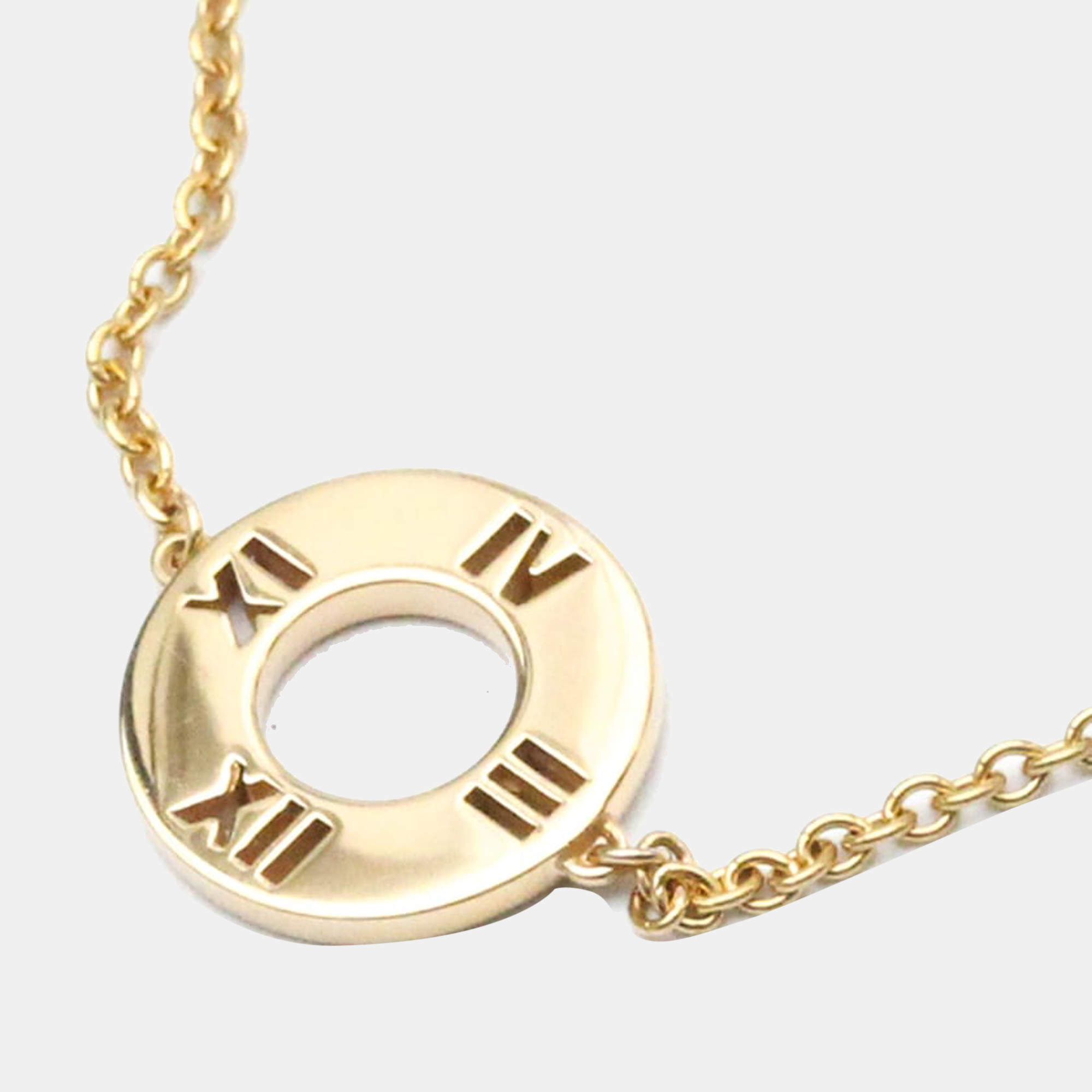 Pre Owned Tiffany & Co. Atlas 18K Rose Gold Diamond Bracelet 15